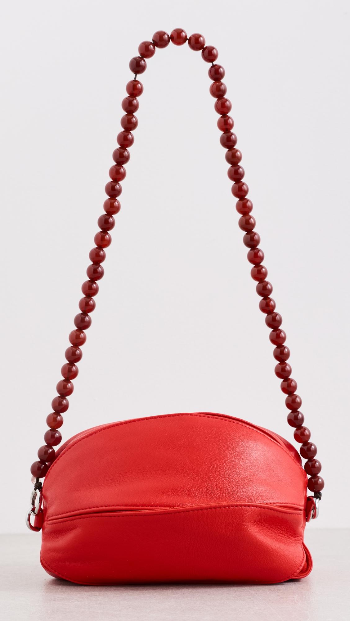 Balloon Slits Bi-Material Bag In Leather by LEMAIRE