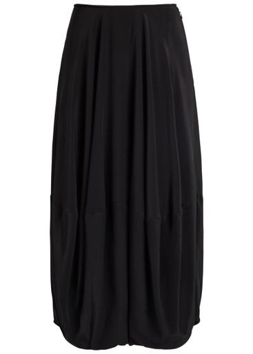 Balloon silk-crepe midi skirt by LEMAIRE