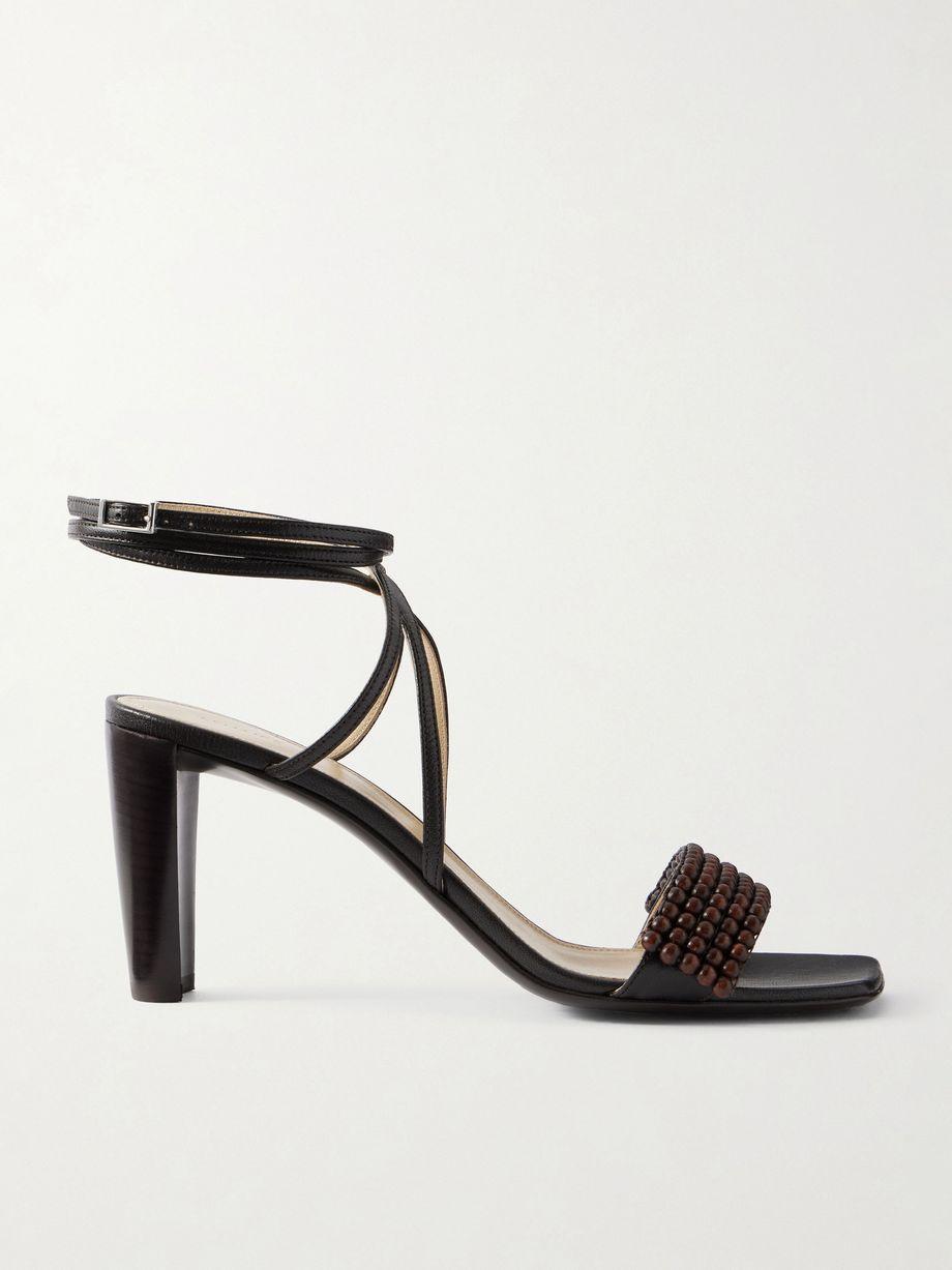 Beaded leather sandals by LEMAIRE
