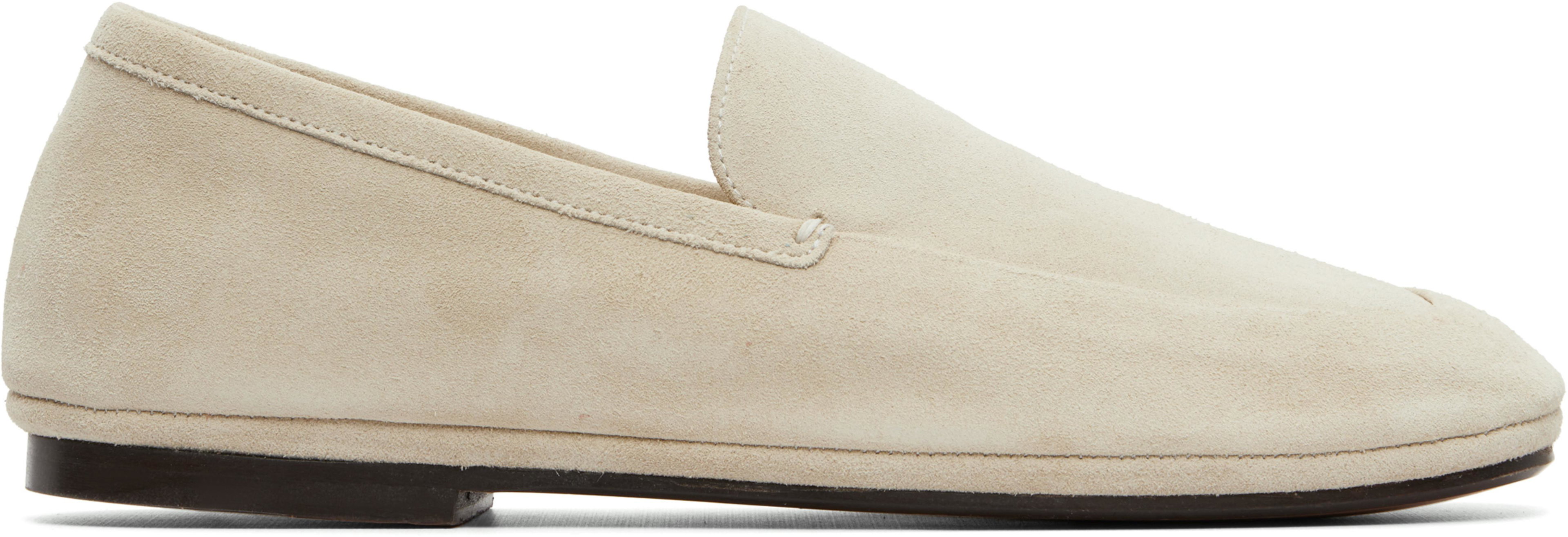 Beige Outdoor Slipper Loafers by LEMAIRE