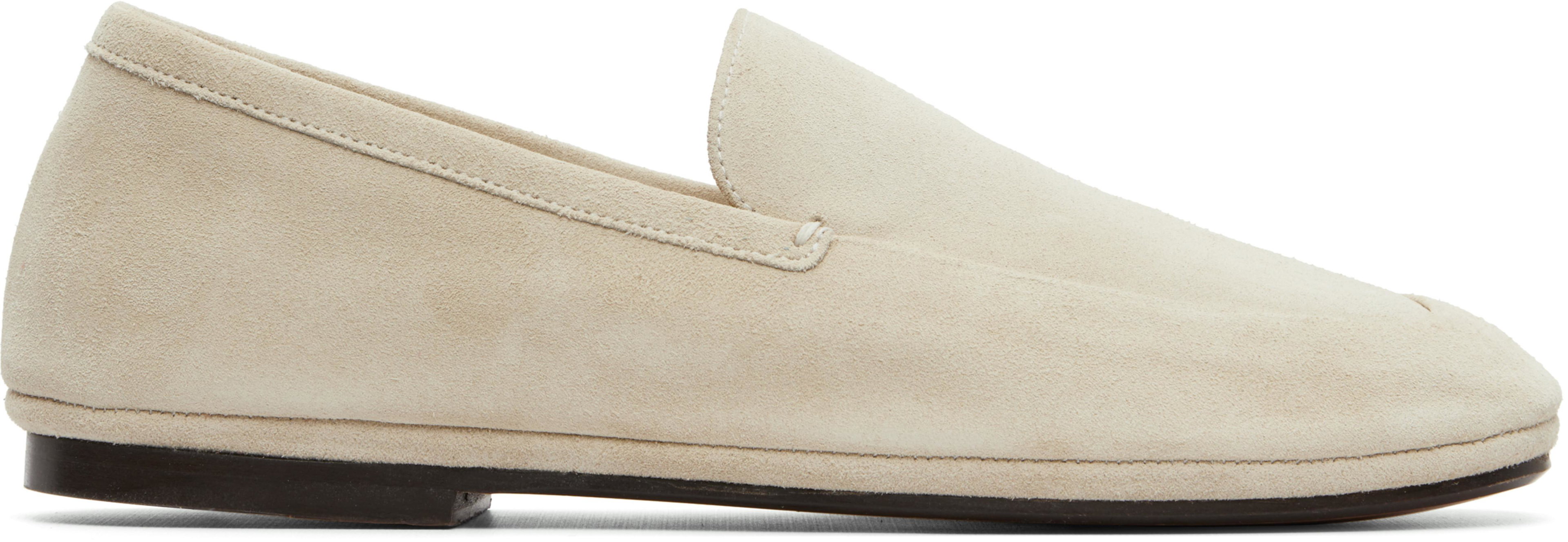 Beige Outdoor Slipper Loafers by LEMAIRE