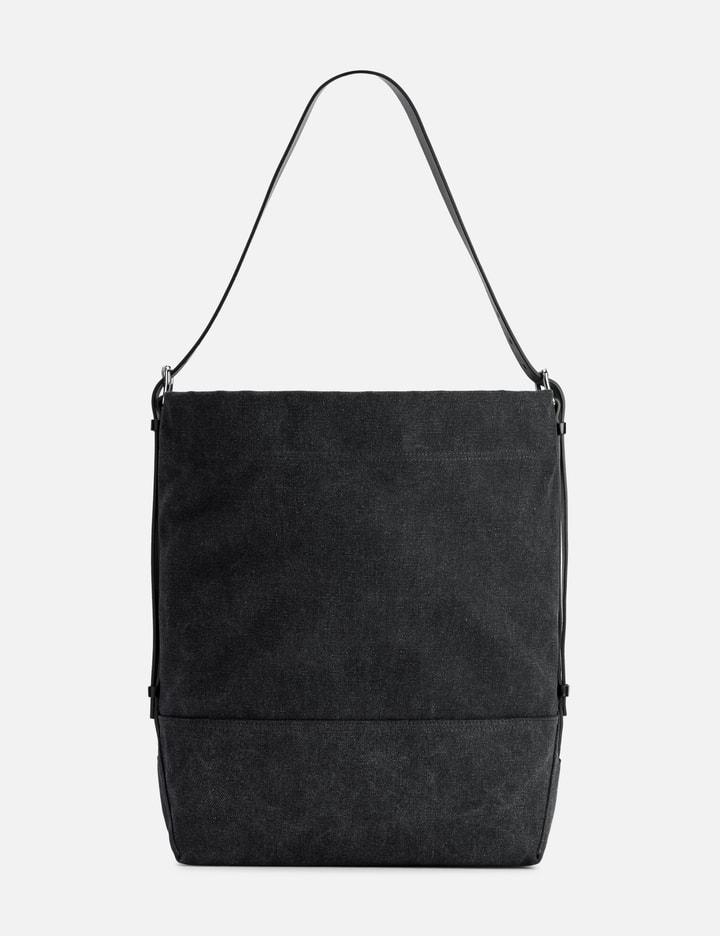 Belted Tote Bag In Cotton Canvas by LEMAIRE