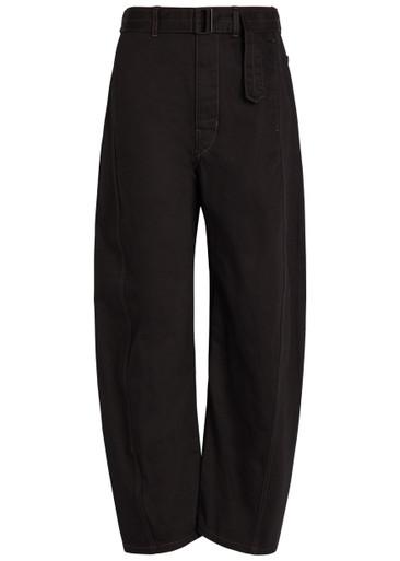 Belted barrel-leg jeans by LEMAIRE