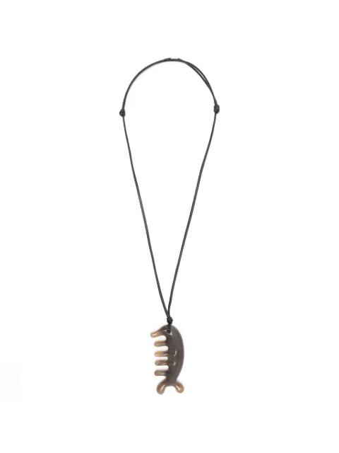 Beluga Gua Sha pendant necklace by LEMAIRE