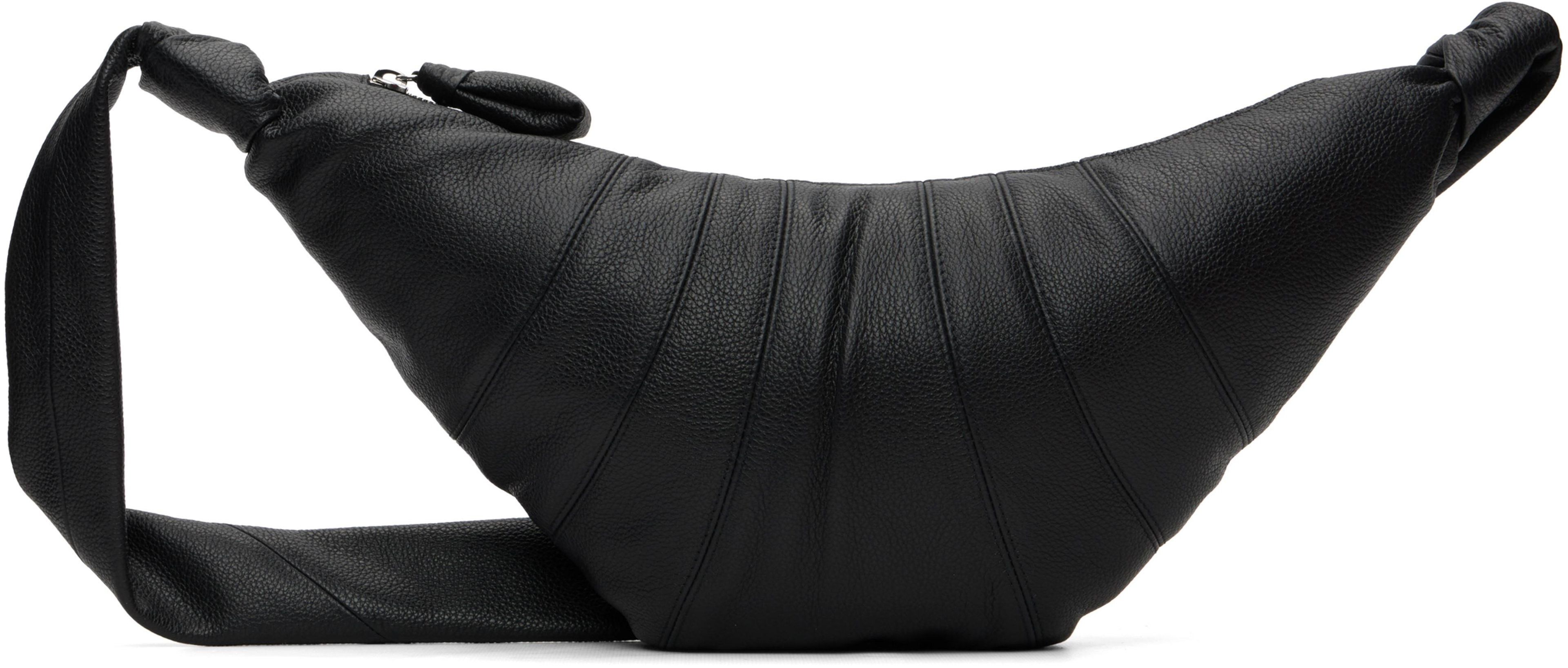 Black Medium Croissant Bag by LEMAIRE