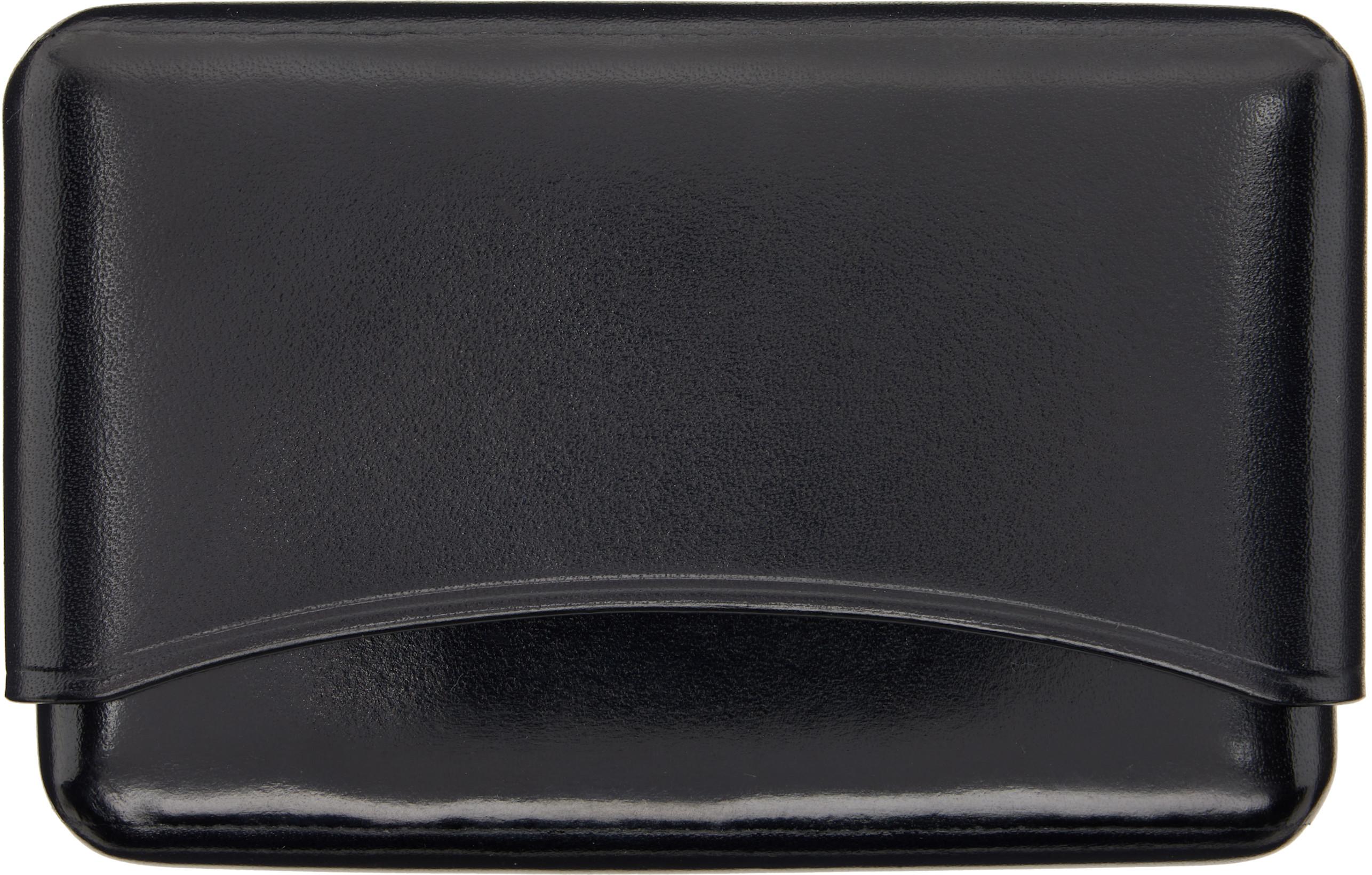 Black Molded Card Holder by LEMAIRE
