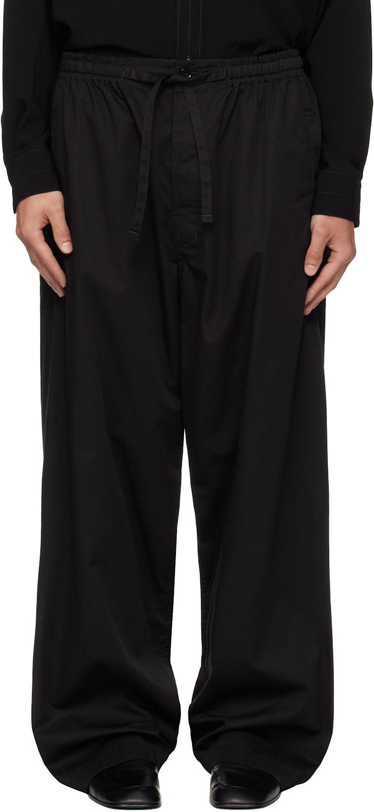Black Pyjama Trousers by LEMAIRE