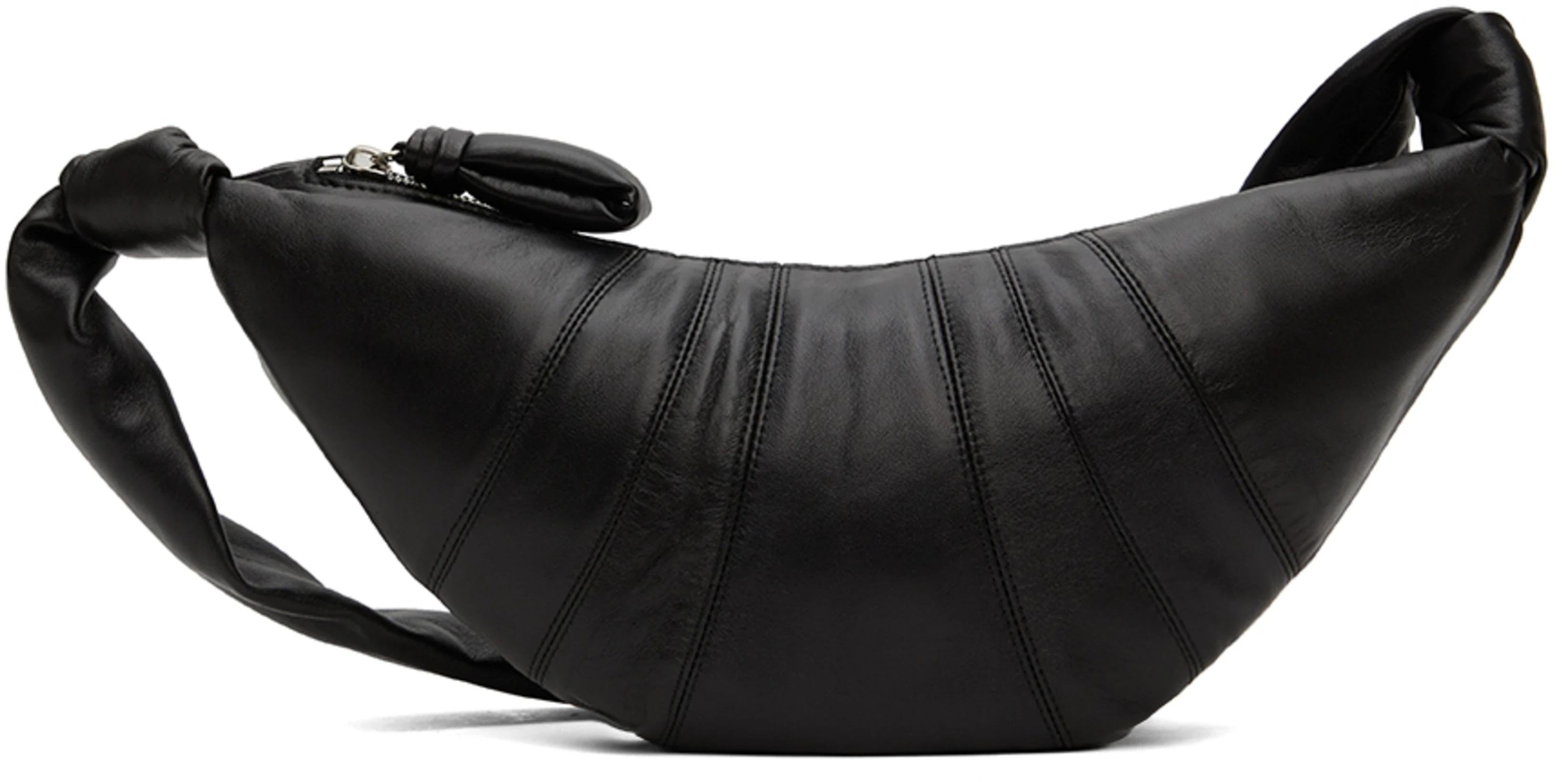 Black Small Croissant Bag by LEMAIRE