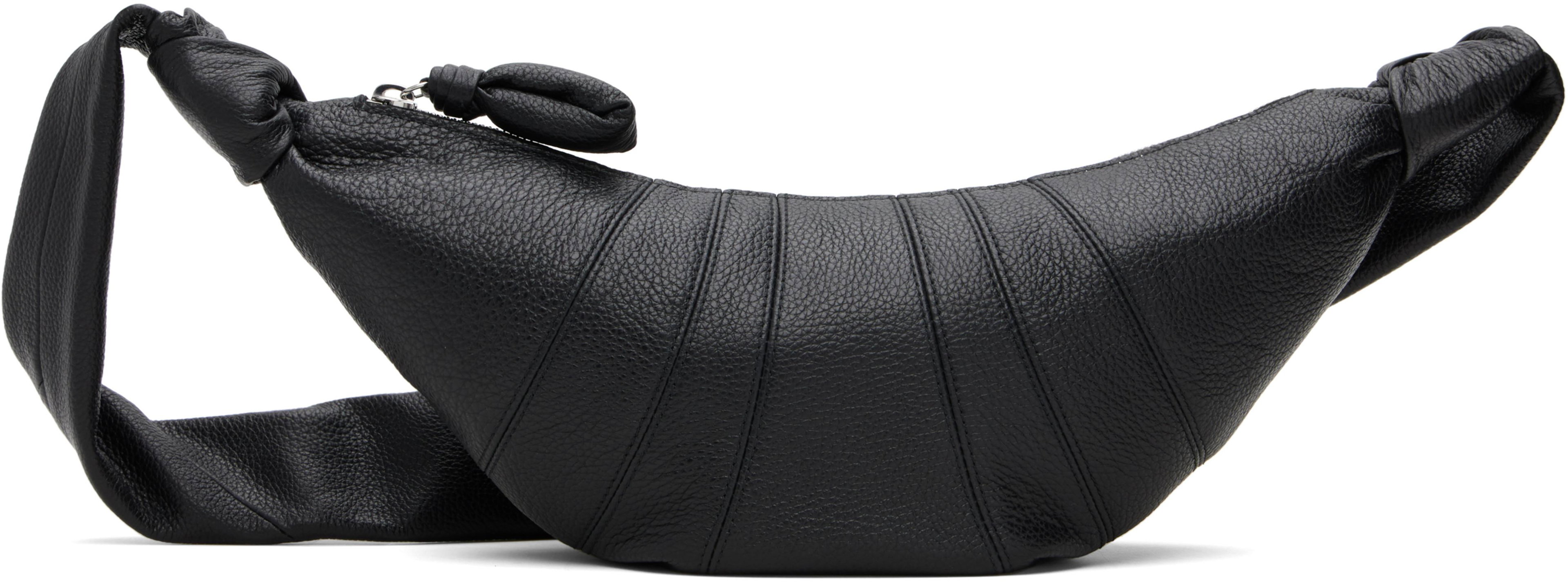 Black Small Croissant Bag by LEMAIRE