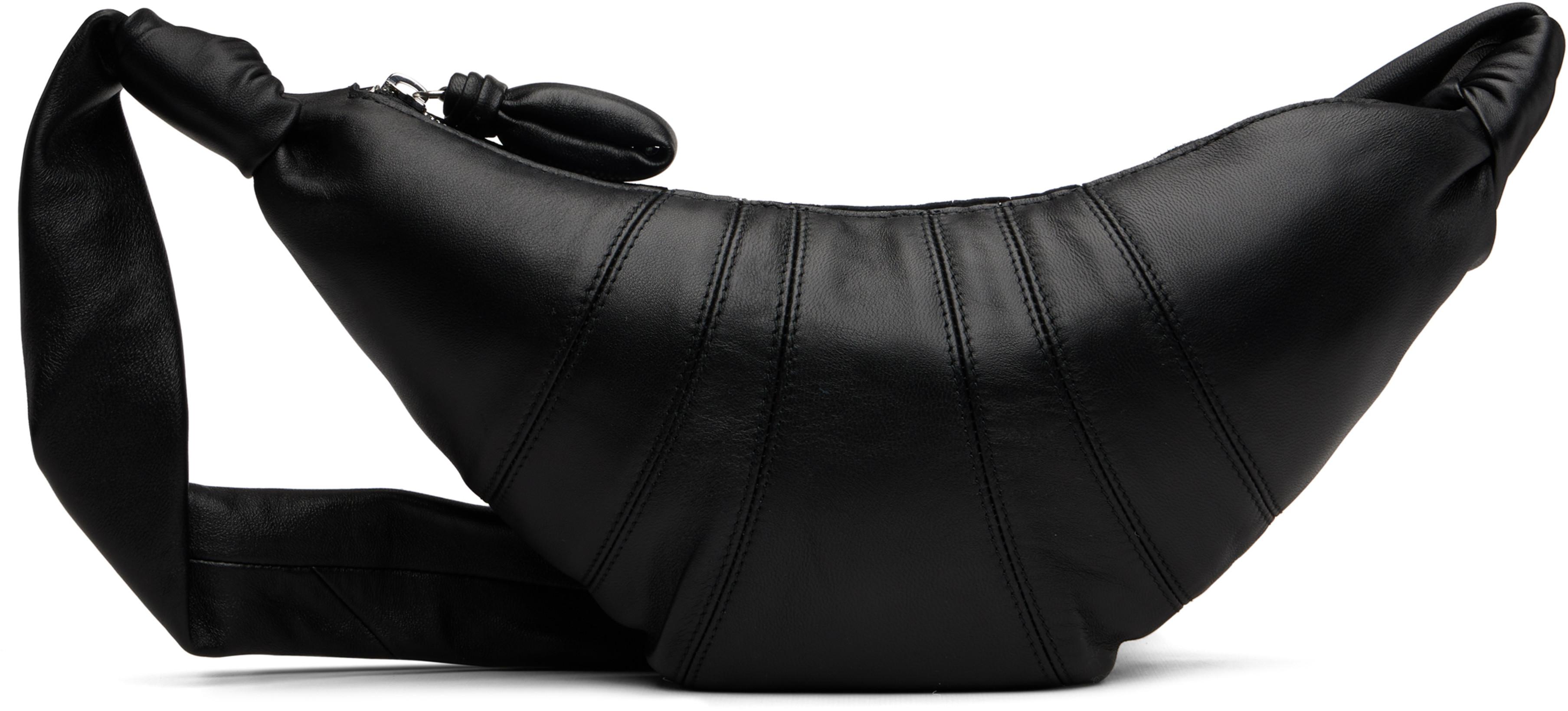 Black Small Croissant Bag by LEMAIRE