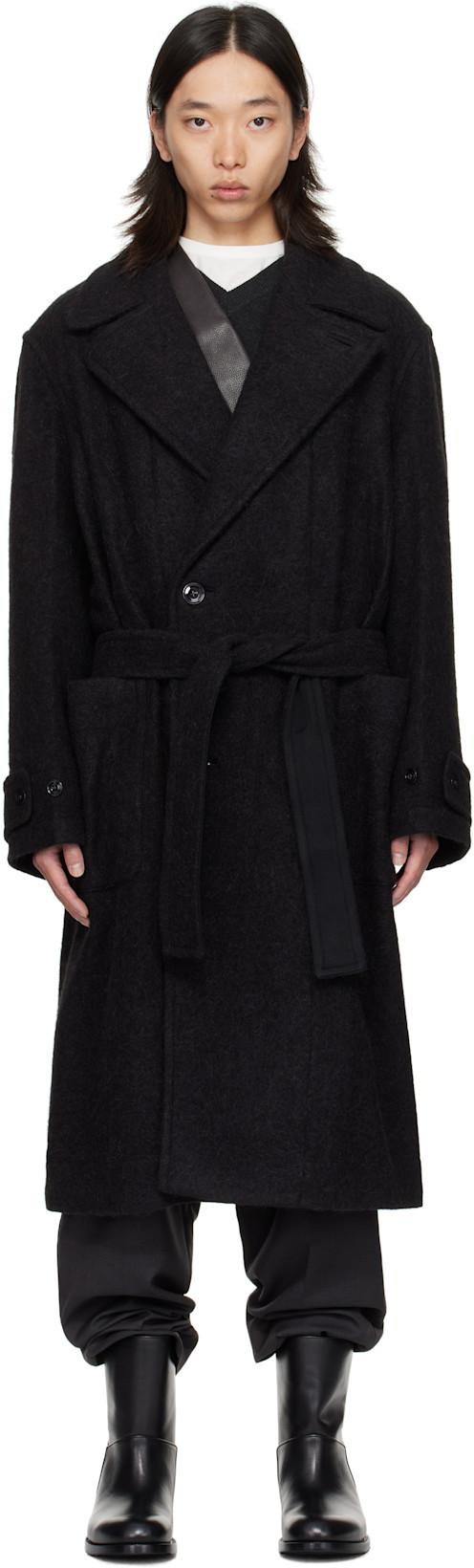 Black Soft Coat by LEMAIRE