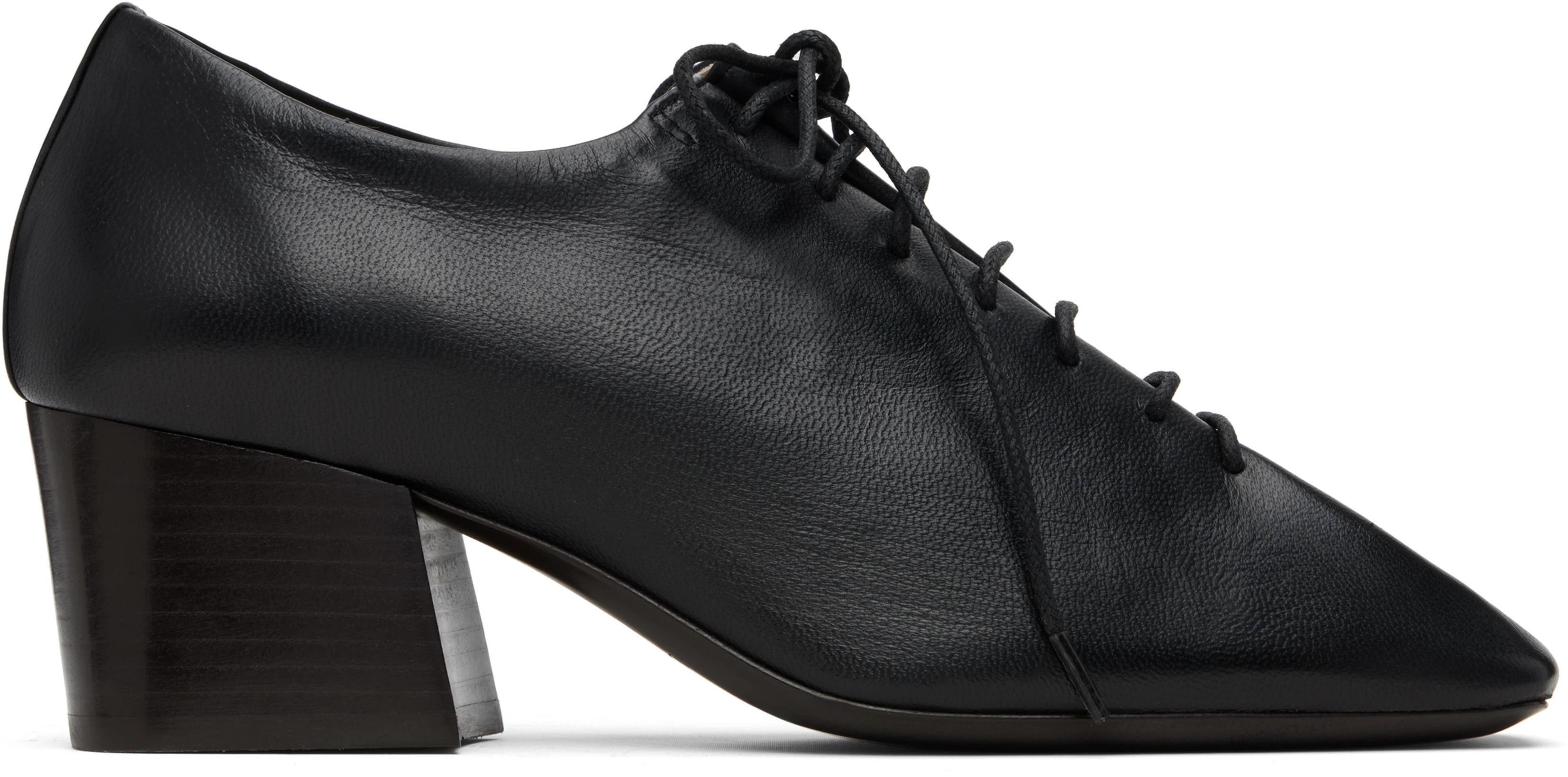 Black Souris Classic Derby Heels by LEMAIRE