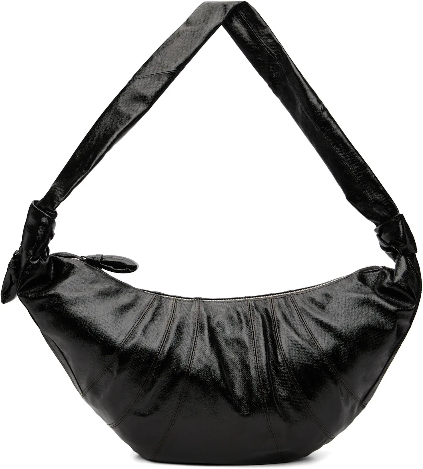Brown Large Croissant Bag by LEMAIRE
