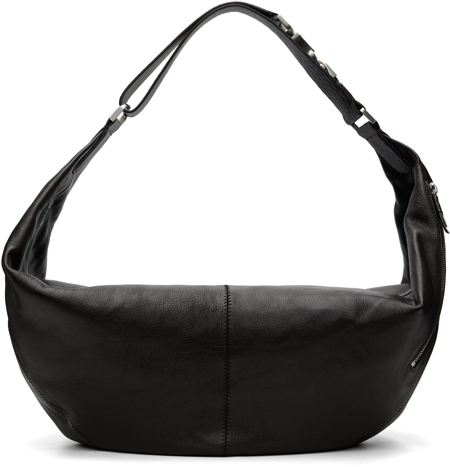 Brown Large Quiver Clip Bag by LEMAIRE