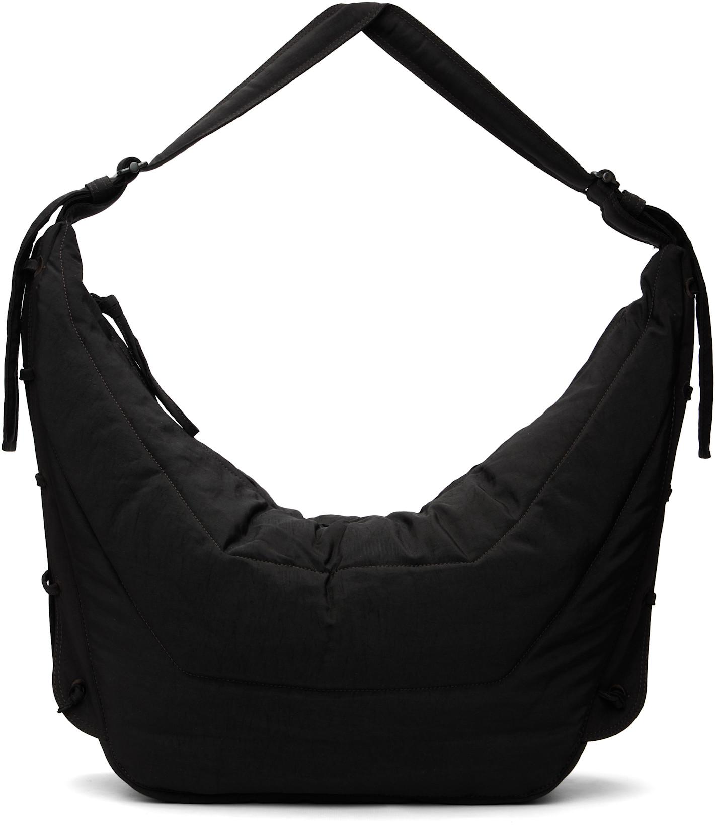 Brown Large Soft Game Bag by LEMAIRE