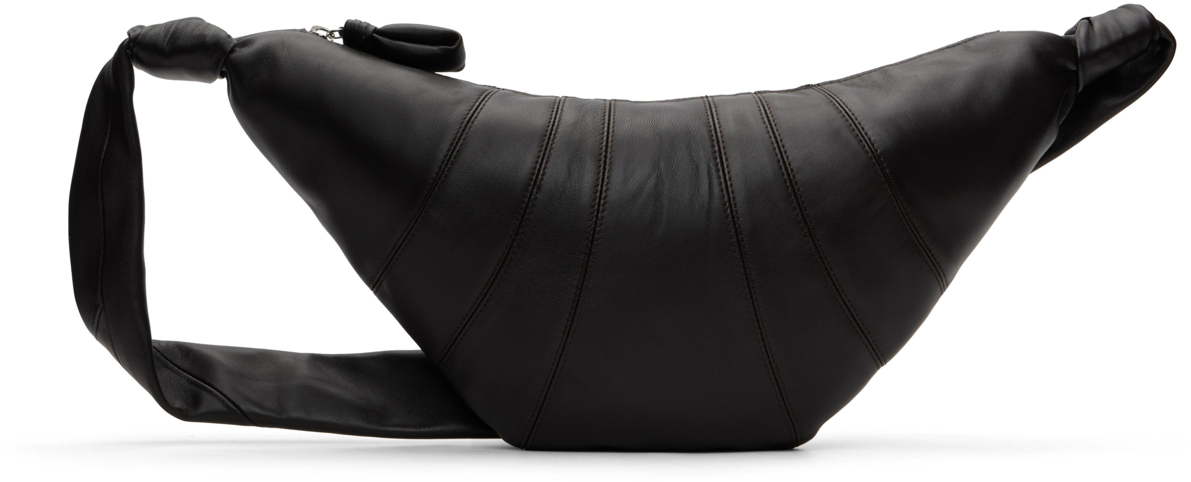 Brown Medium Croissant Bag by LEMAIRE