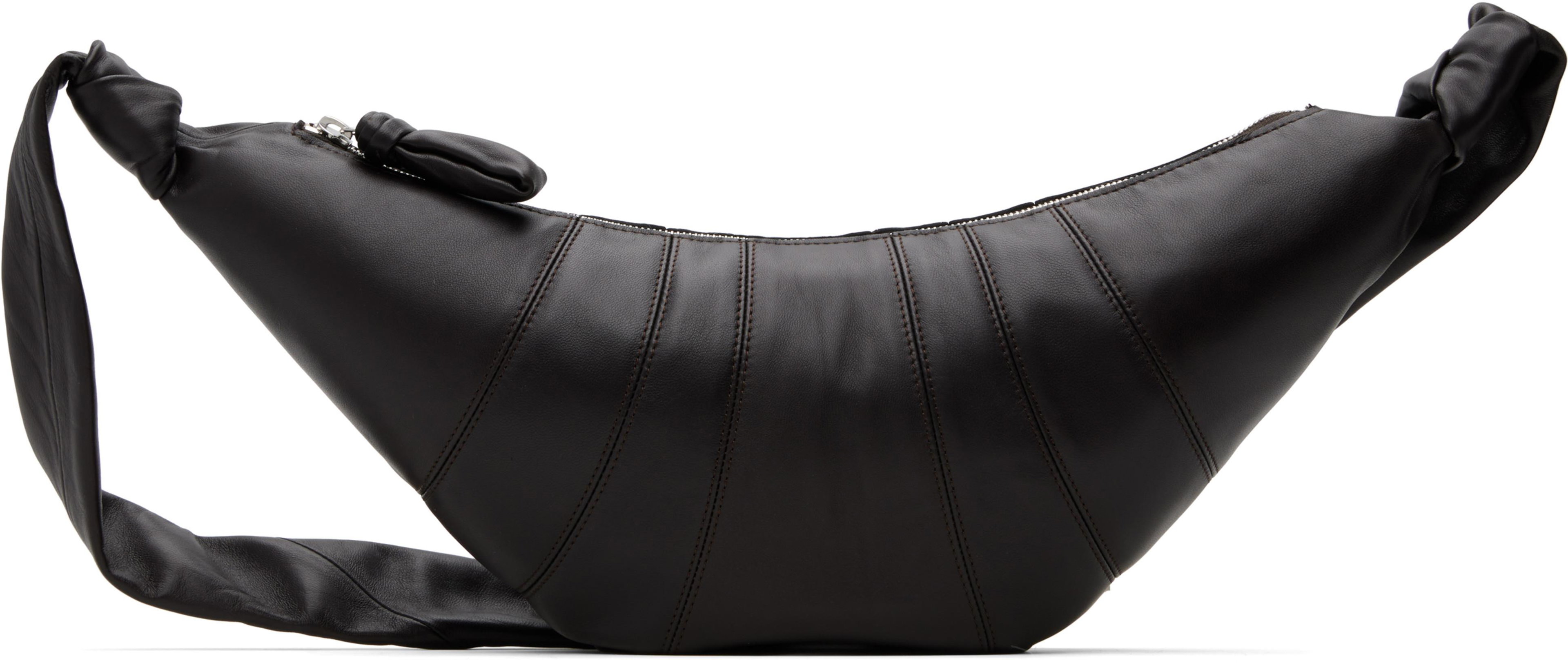Brown Medium Croissant Bag by LEMAIRE