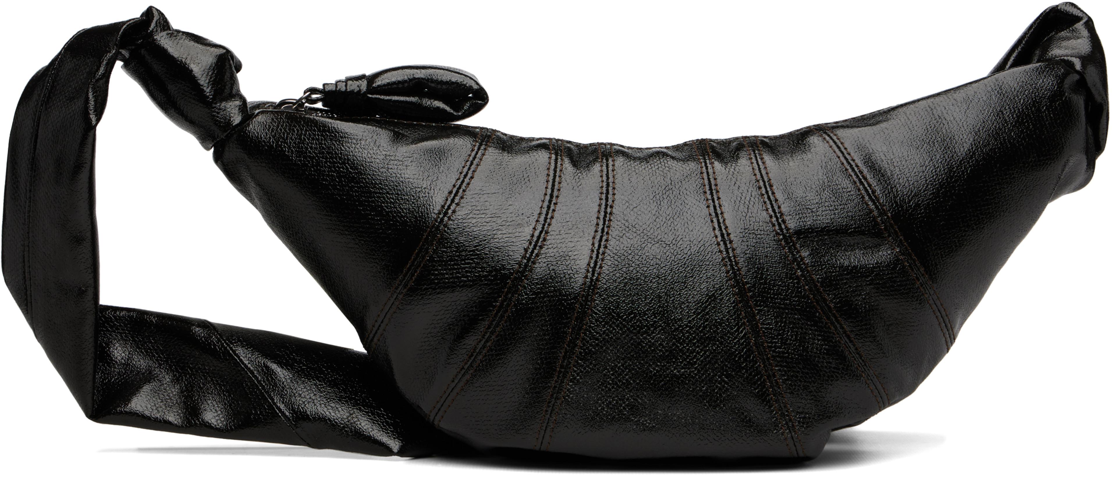 Brown Small Croissant Bag by LEMAIRE