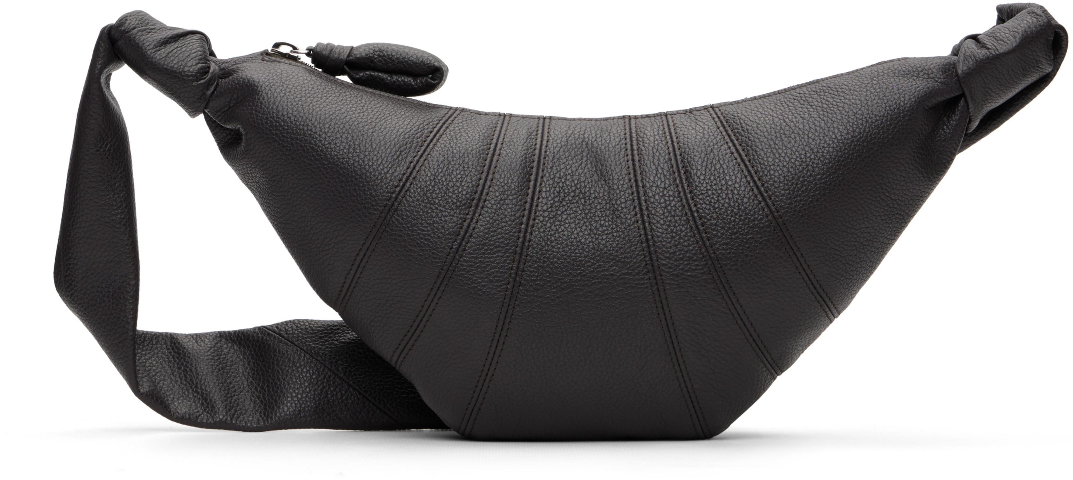 Brown Small Croissant Bag by LEMAIRE