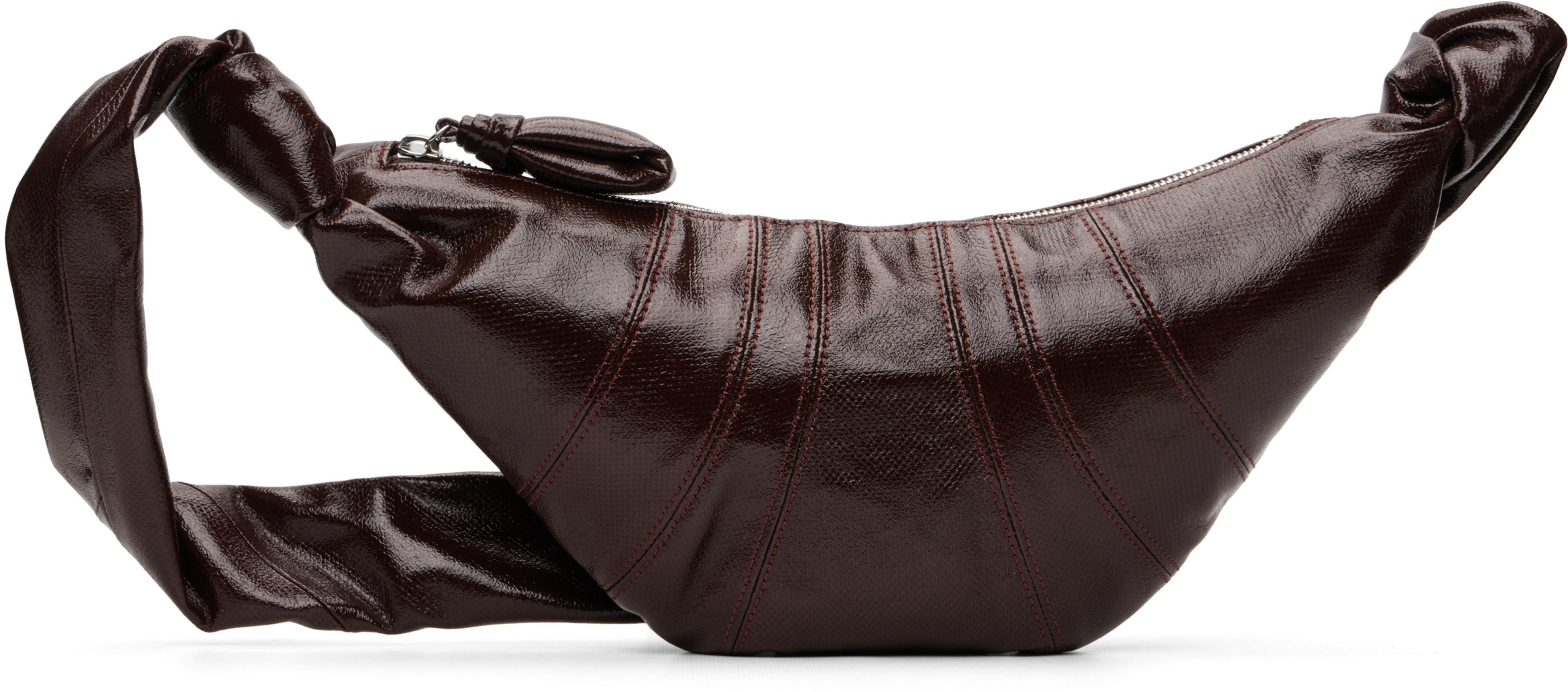 Brown Small Croissant Bag by LEMAIRE