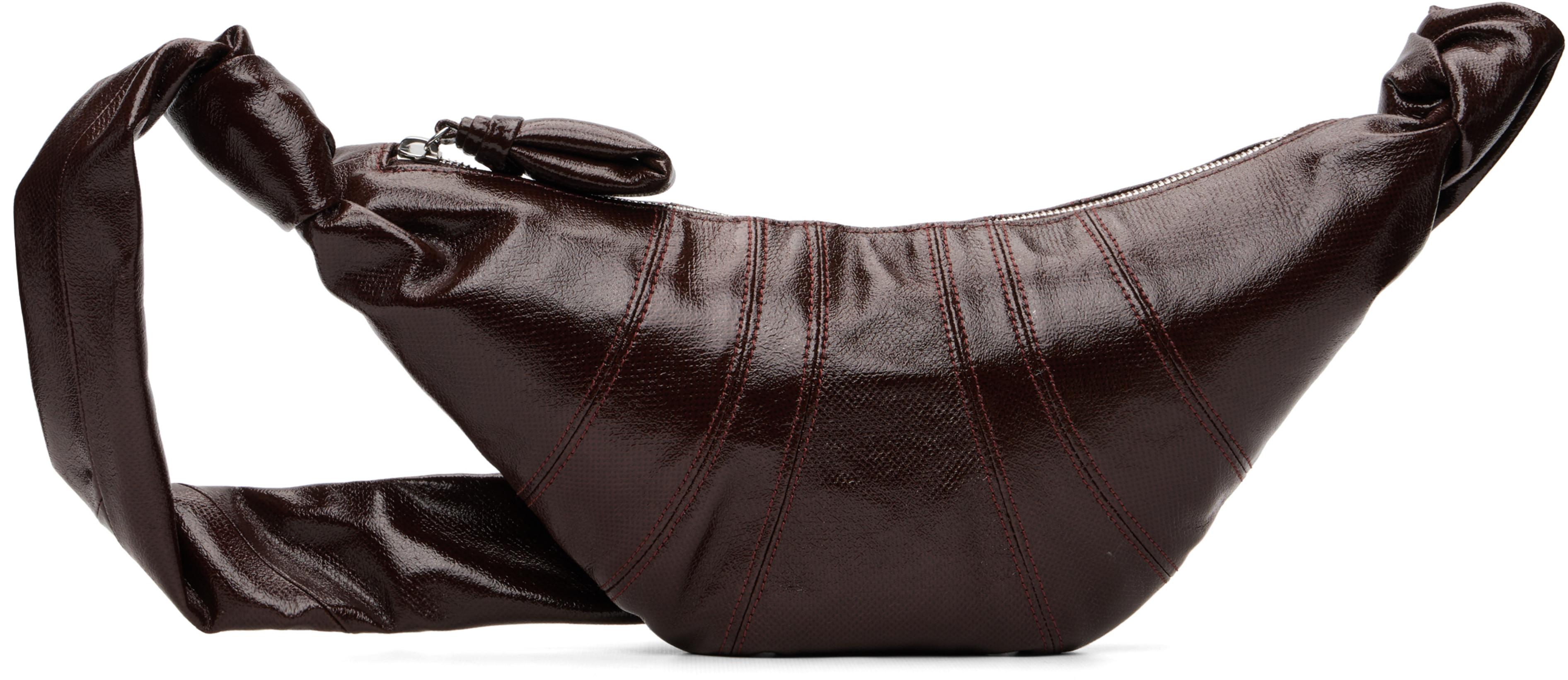 Brown Small Croissant Bag by LEMAIRE