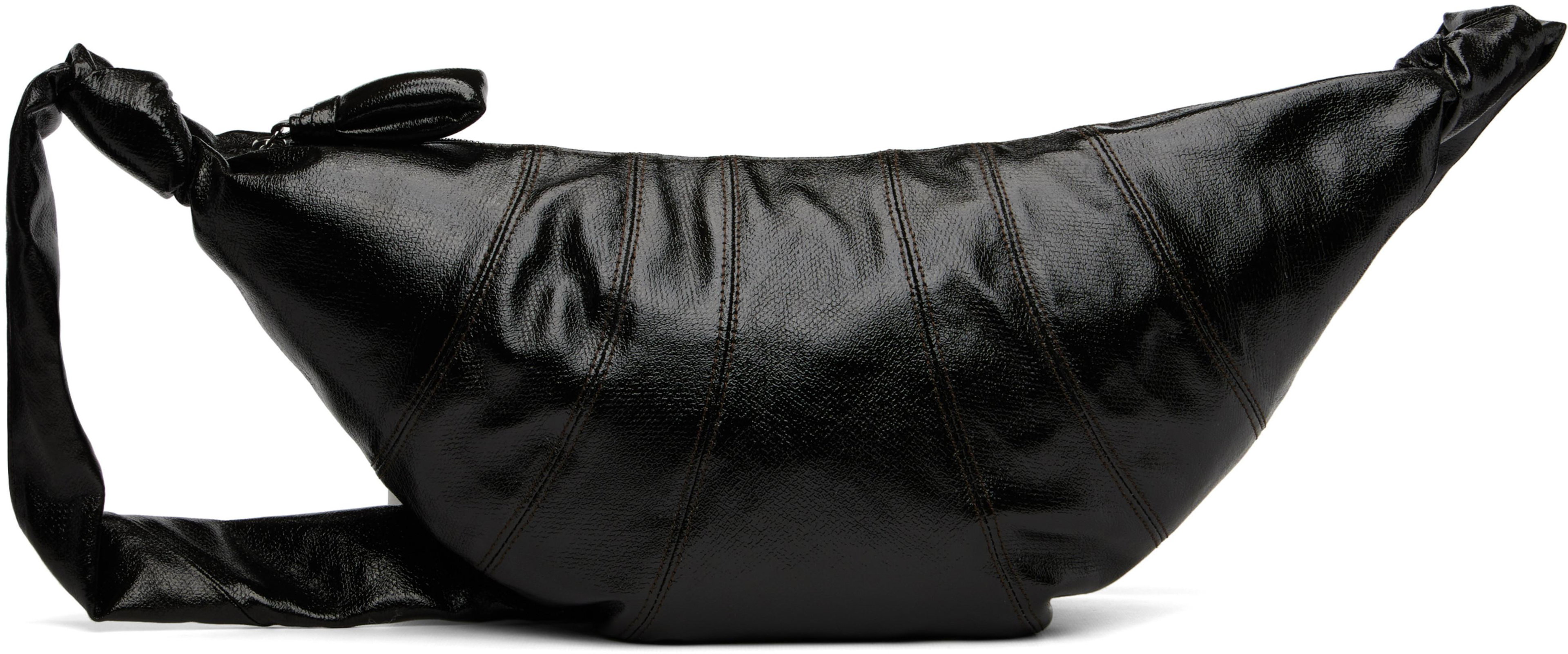 Brown Small Croissant Bag by LEMAIRE