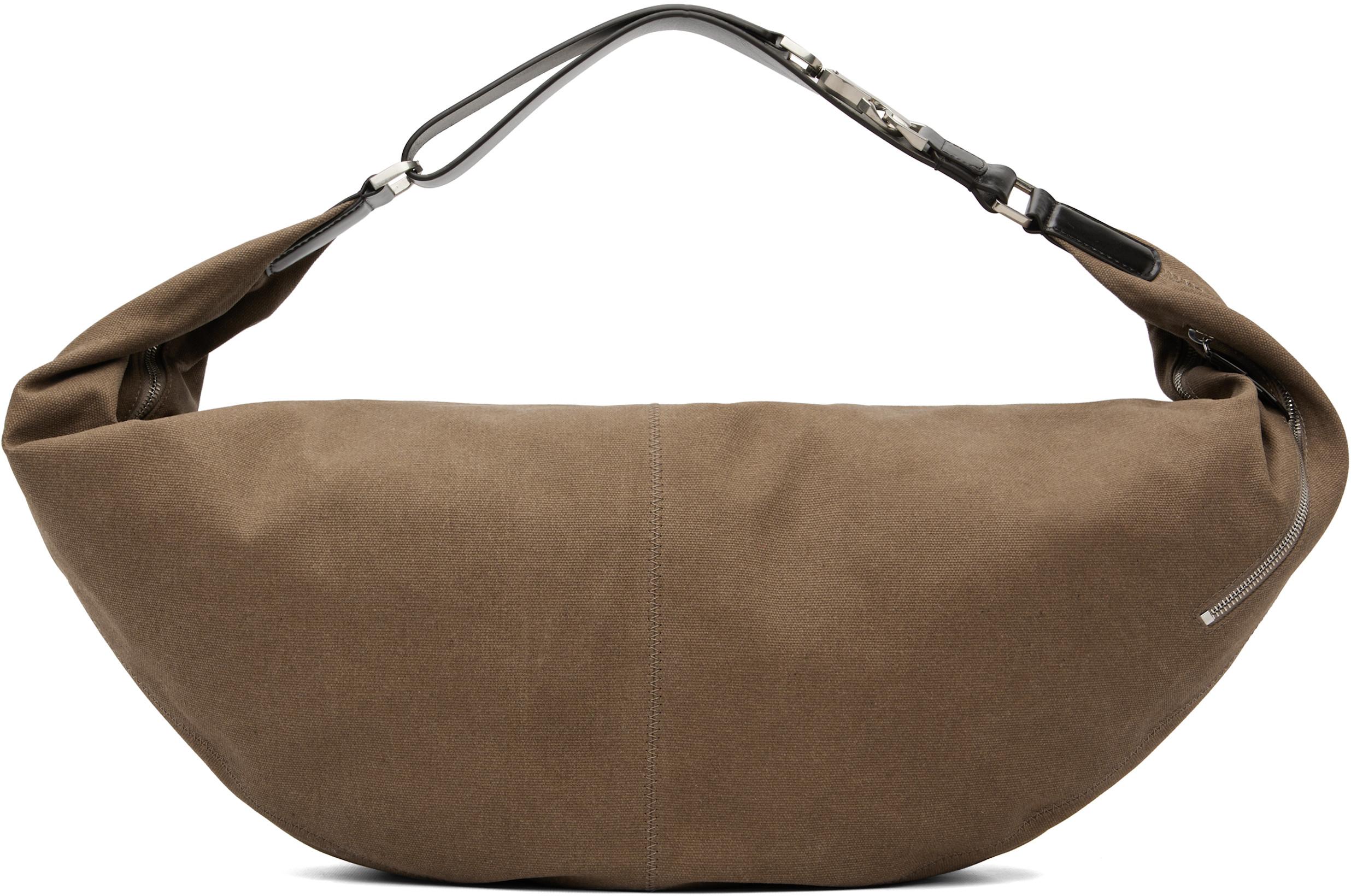 Brown XL Quiver Clip Bag by LEMAIRE