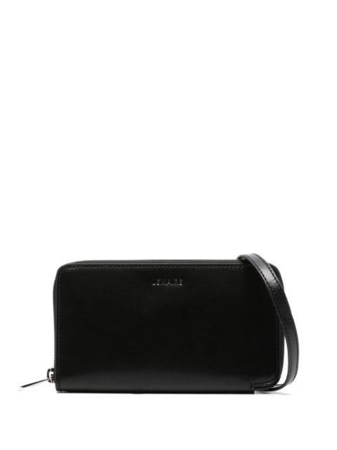 Continental leather wallet by LEMAIRE