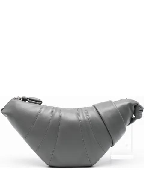 Croissant knot leather shoulder bag by LEMAIRE