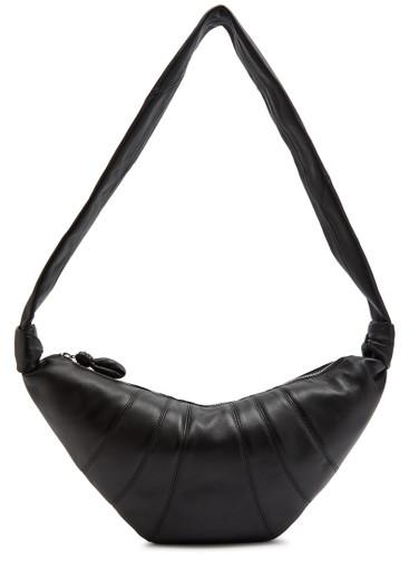 Croissant medium grained leather shoulder bag by LEMAIRE