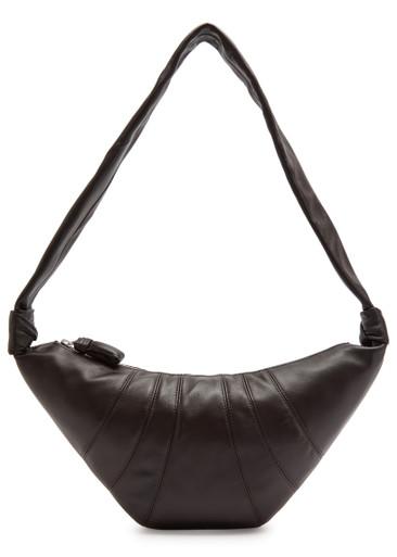 Croissant medium grained leather shoulder bag by LEMAIRE