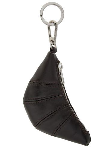 Croissant mini leather bag charm by LEMAIRE