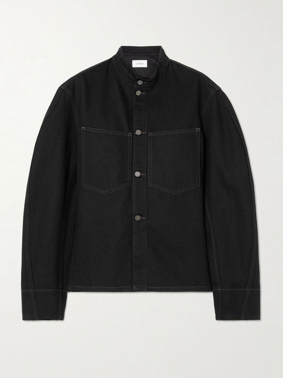 Curved cotton-twill jacket by LEMAIRE