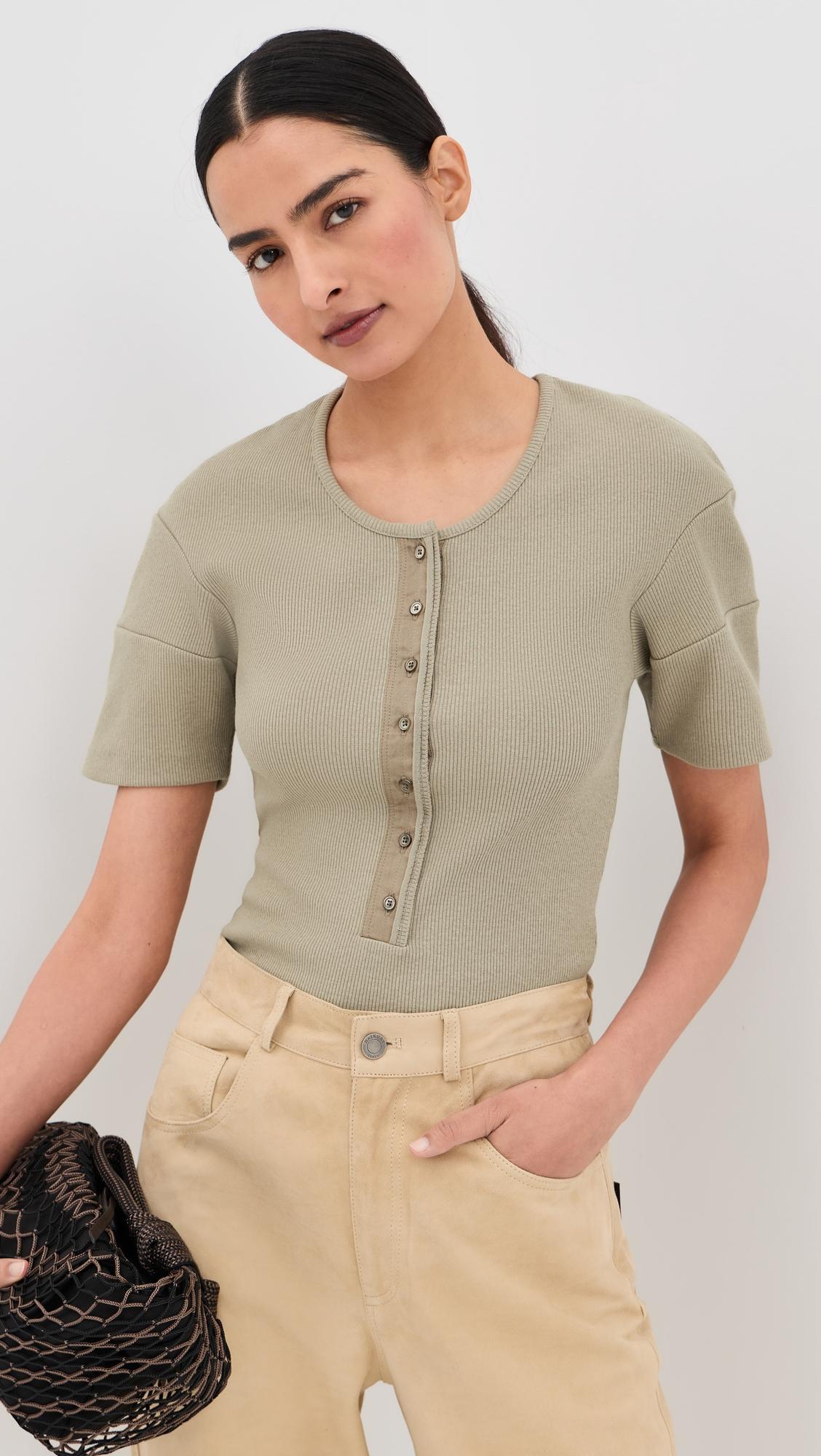 Fitted Henley by LEMAIRE
