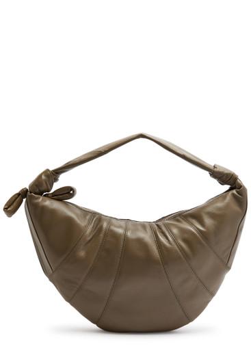 Fortune Croissant leather shoulder bag by LEMAIRE