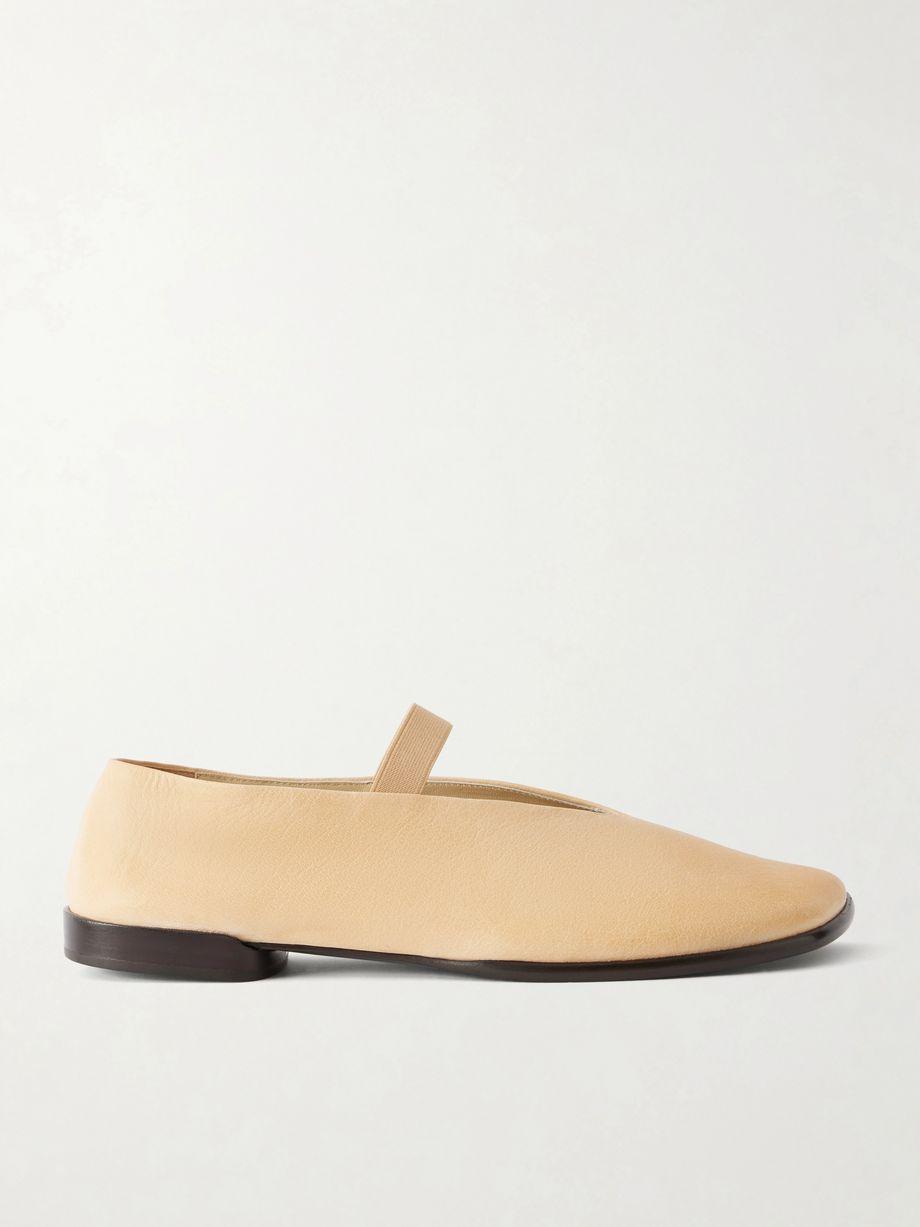 Glove leather ballet flats by LEMAIRE