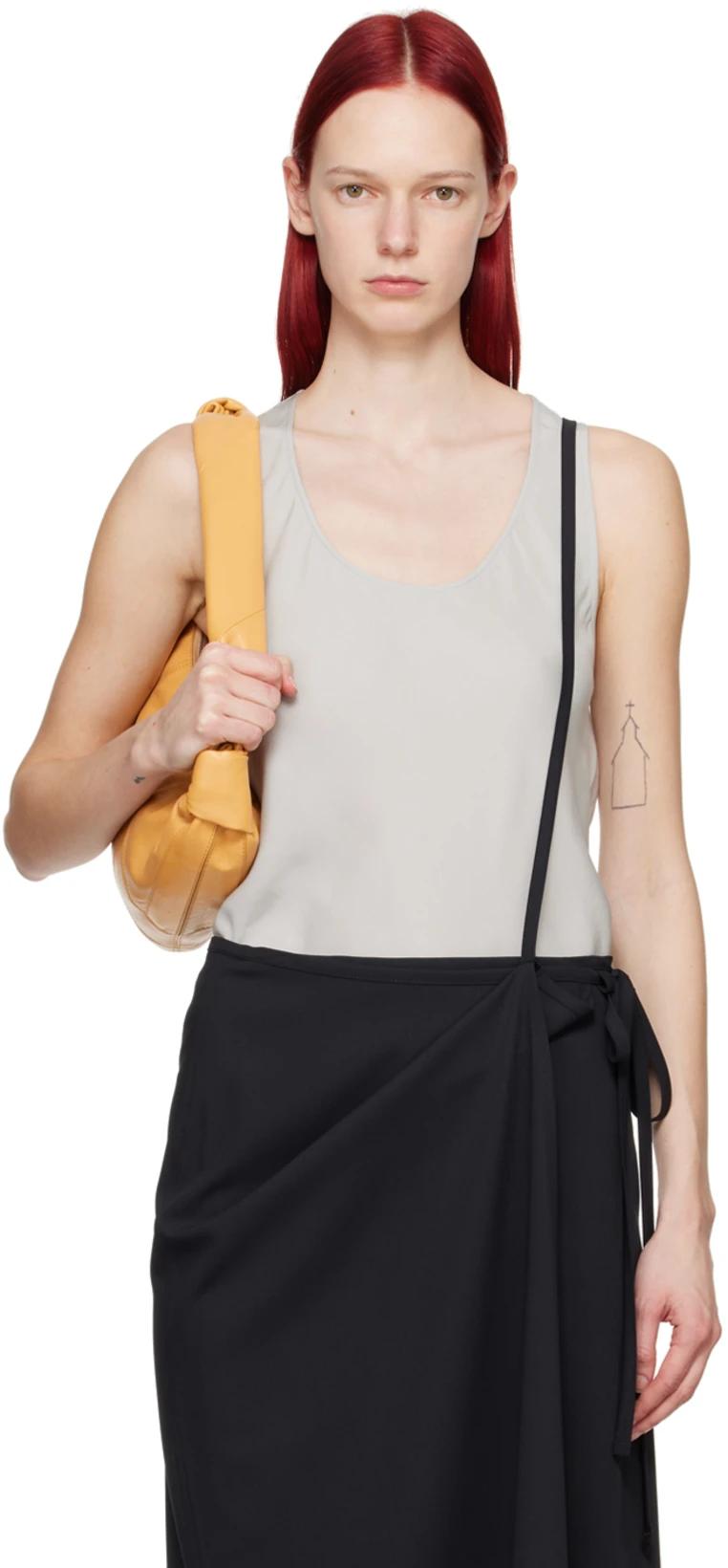 Gray Bias-Cut Tank Top by LEMAIRE
