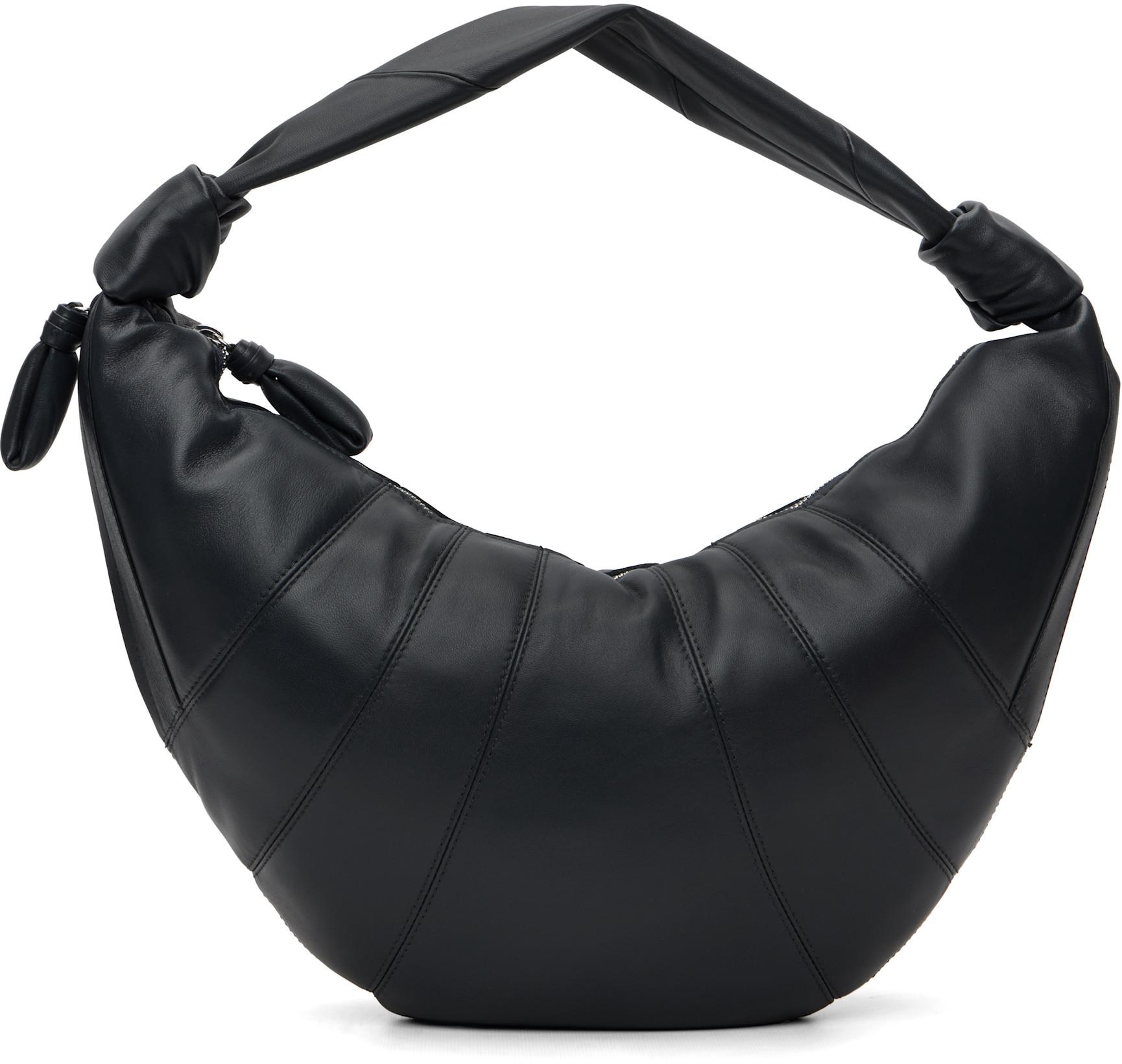 Gray Fortune Croissant Bag by LEMAIRE