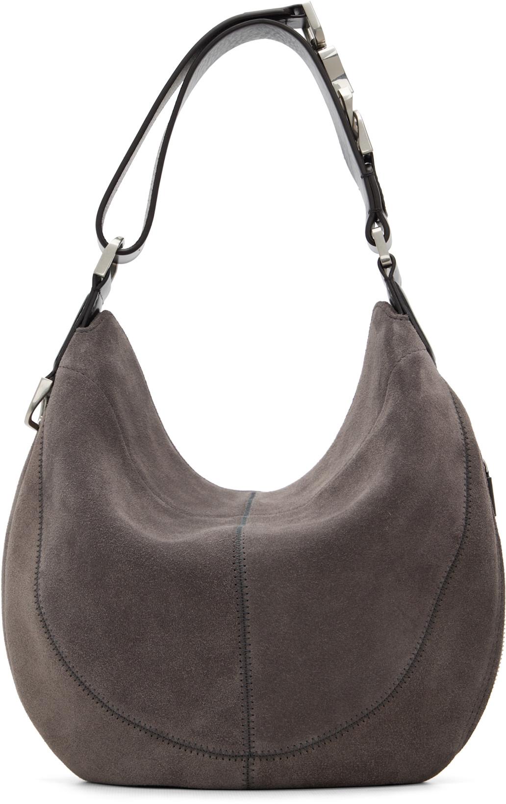 Gray Quiver Clip Bag by LEMAIRE