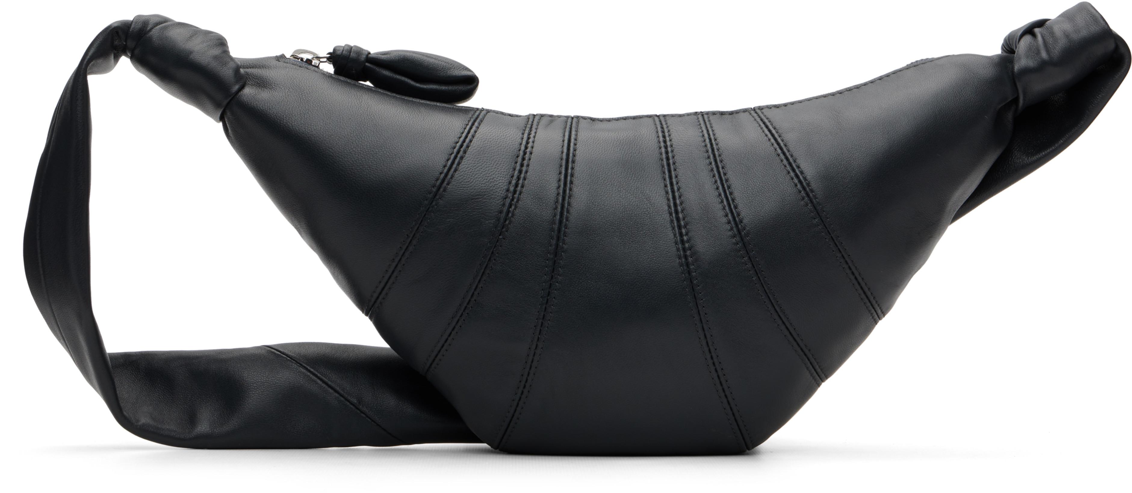 Gray Small Croissant Bag by LEMAIRE