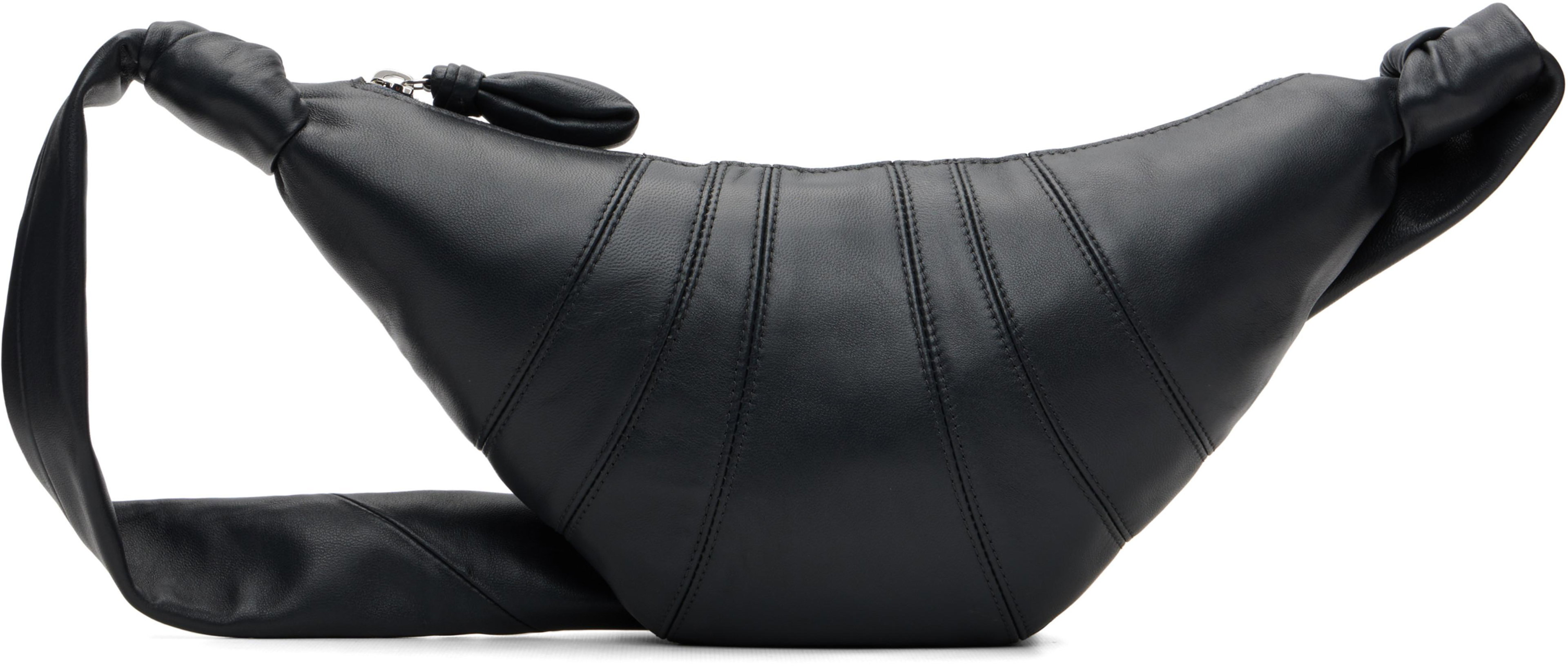 Gray Small Croissant Bag by LEMAIRE