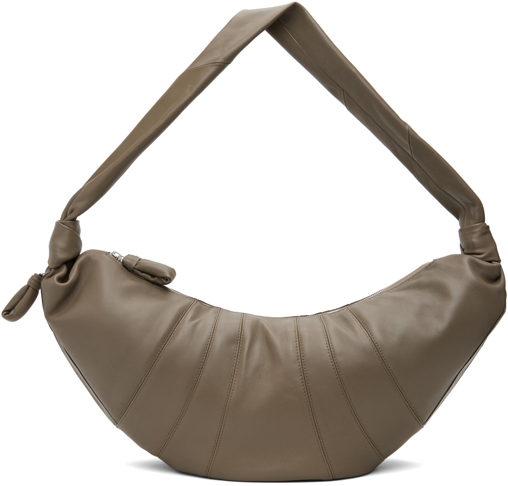 Khaki Large Croissant Bag by LEMAIRE