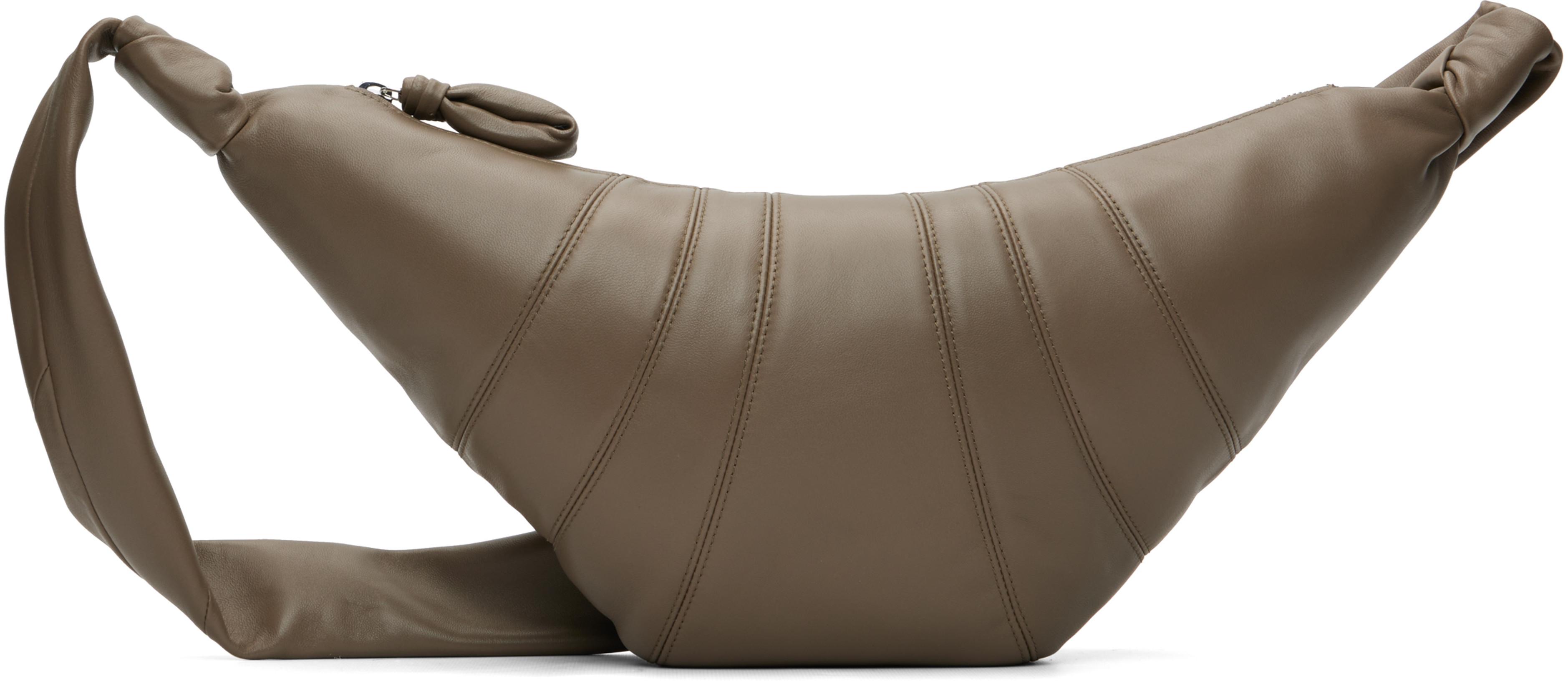 Khaki Medium Croissant Bag by LEMAIRE