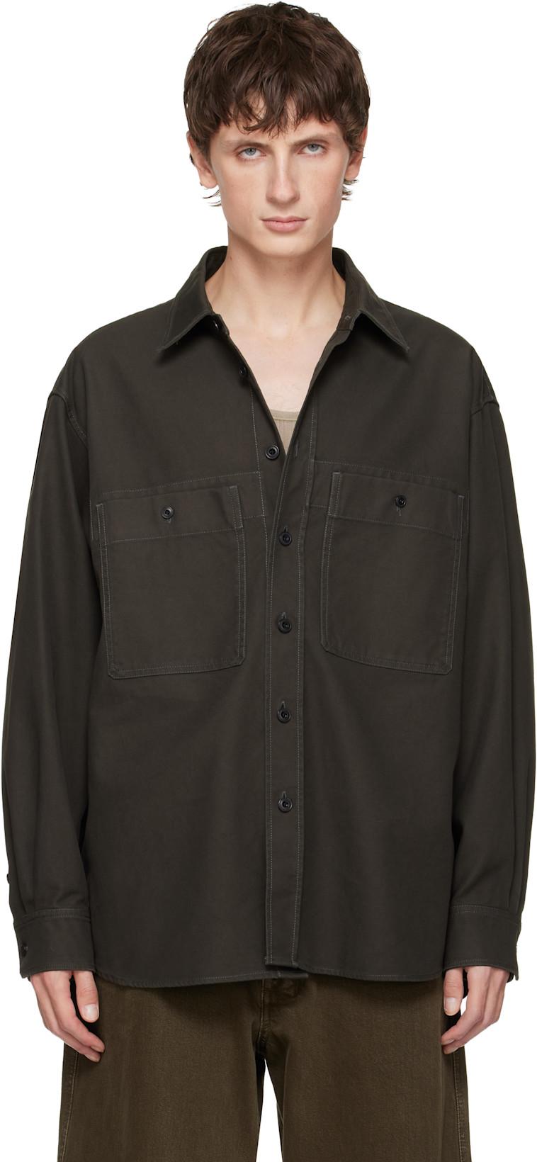 Khaki Utility Shirt by LEMAIRE