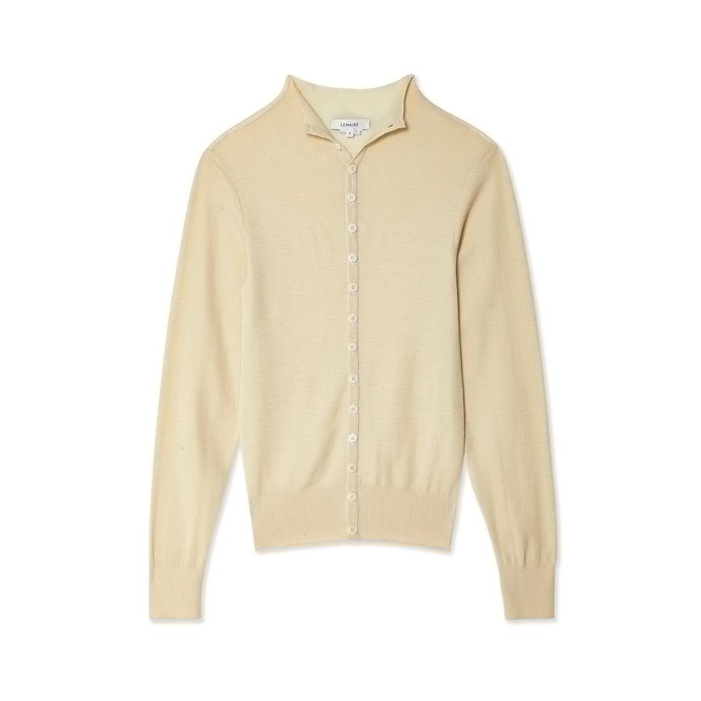 LEMAIRE - Women's Fitted Seamless Cardigan - (Off White) by LEMAIRE