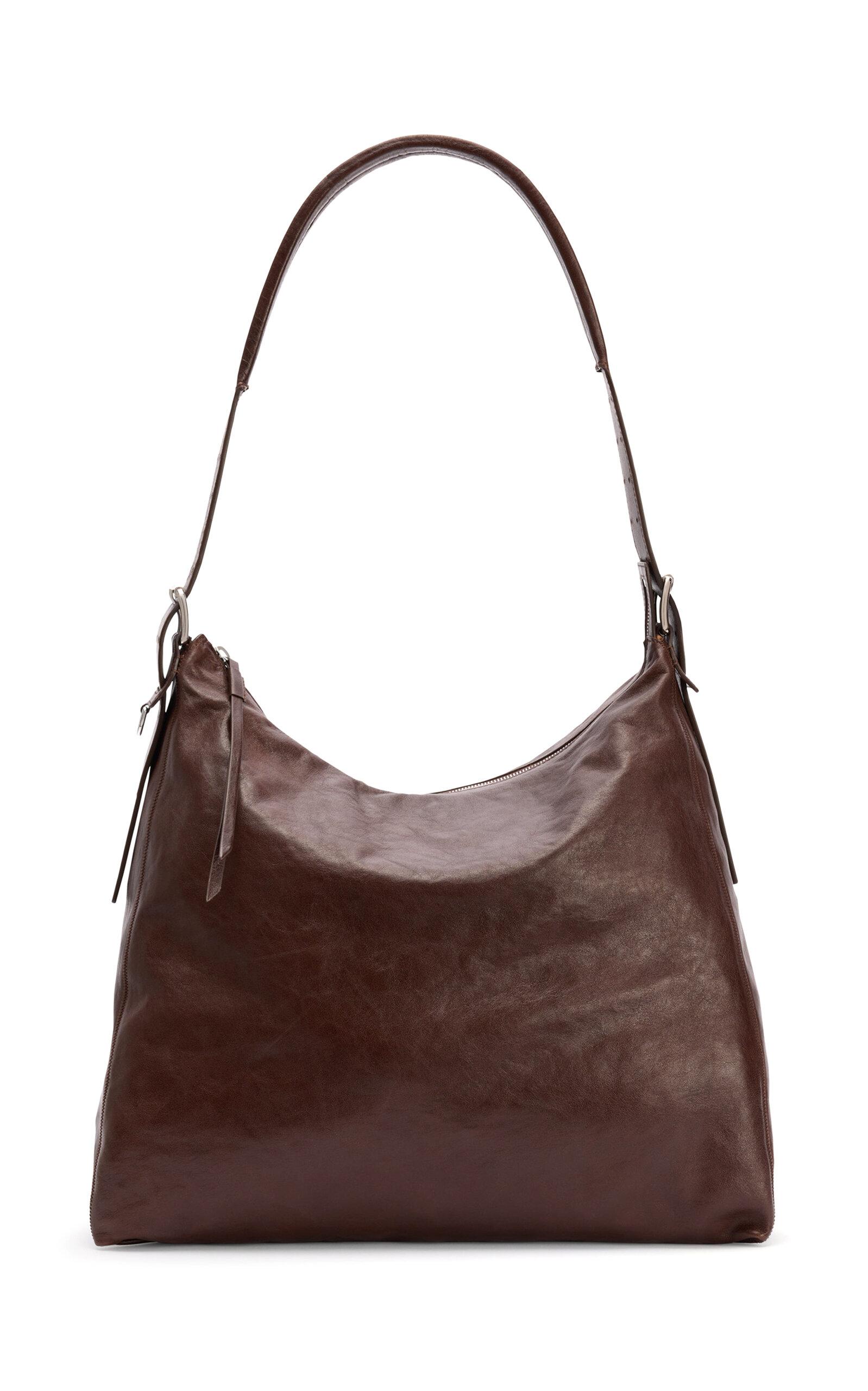 Lemaire Belted Leather Hobo Bag - Moda Operandi by LEMAIRE