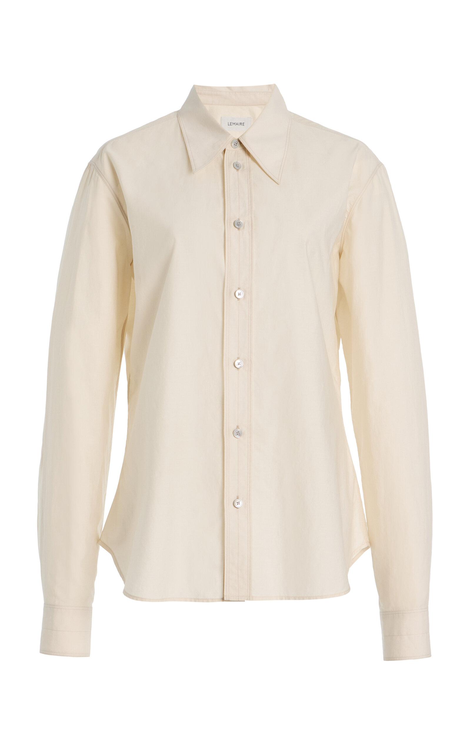 Lemaire Cotton-Silk Pointed-Collar Shirt - Moda Operandi by LEMAIRE