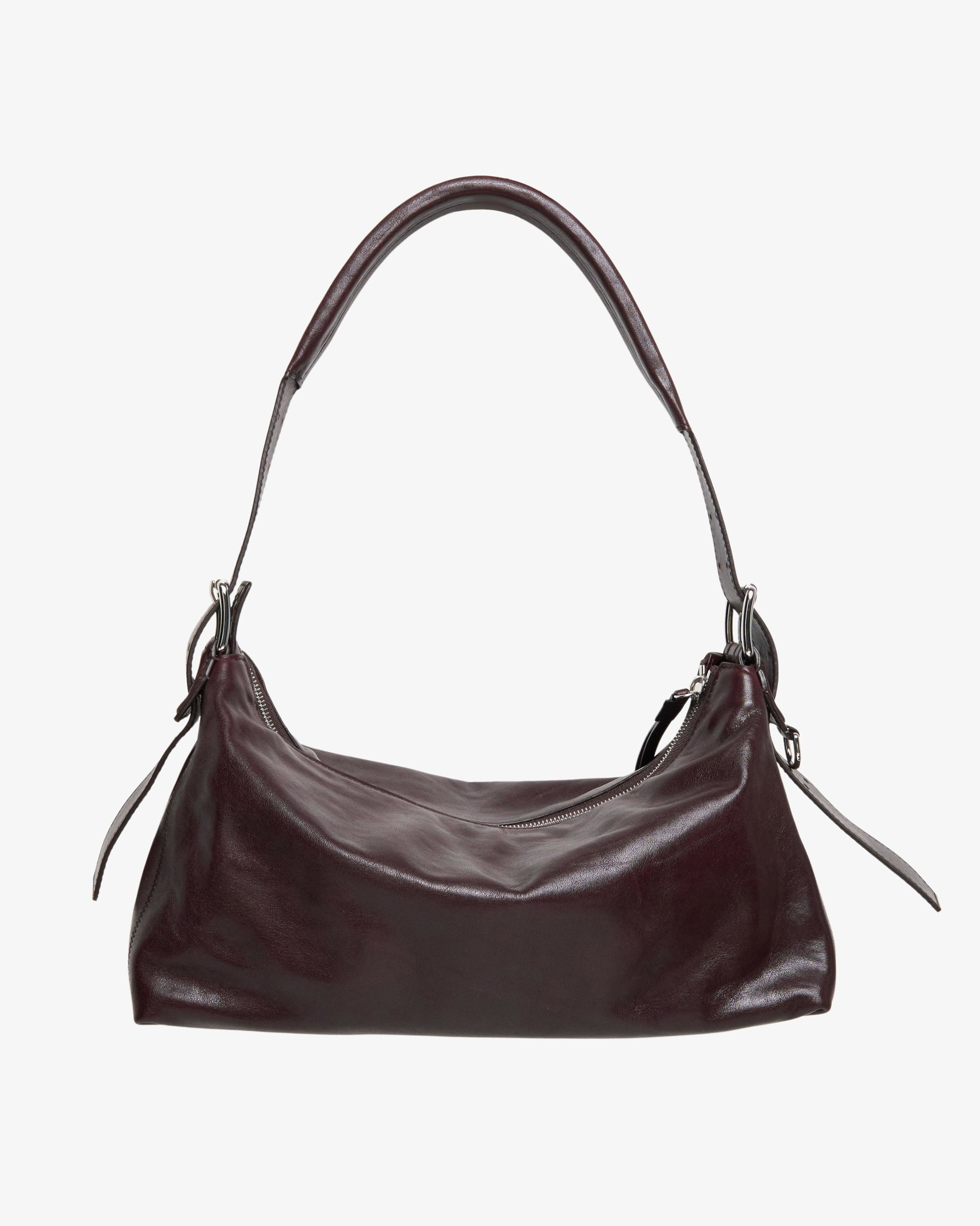 Lemaire - Men's Belted Baguette Bag - (Burgundy) by LEMAIRE