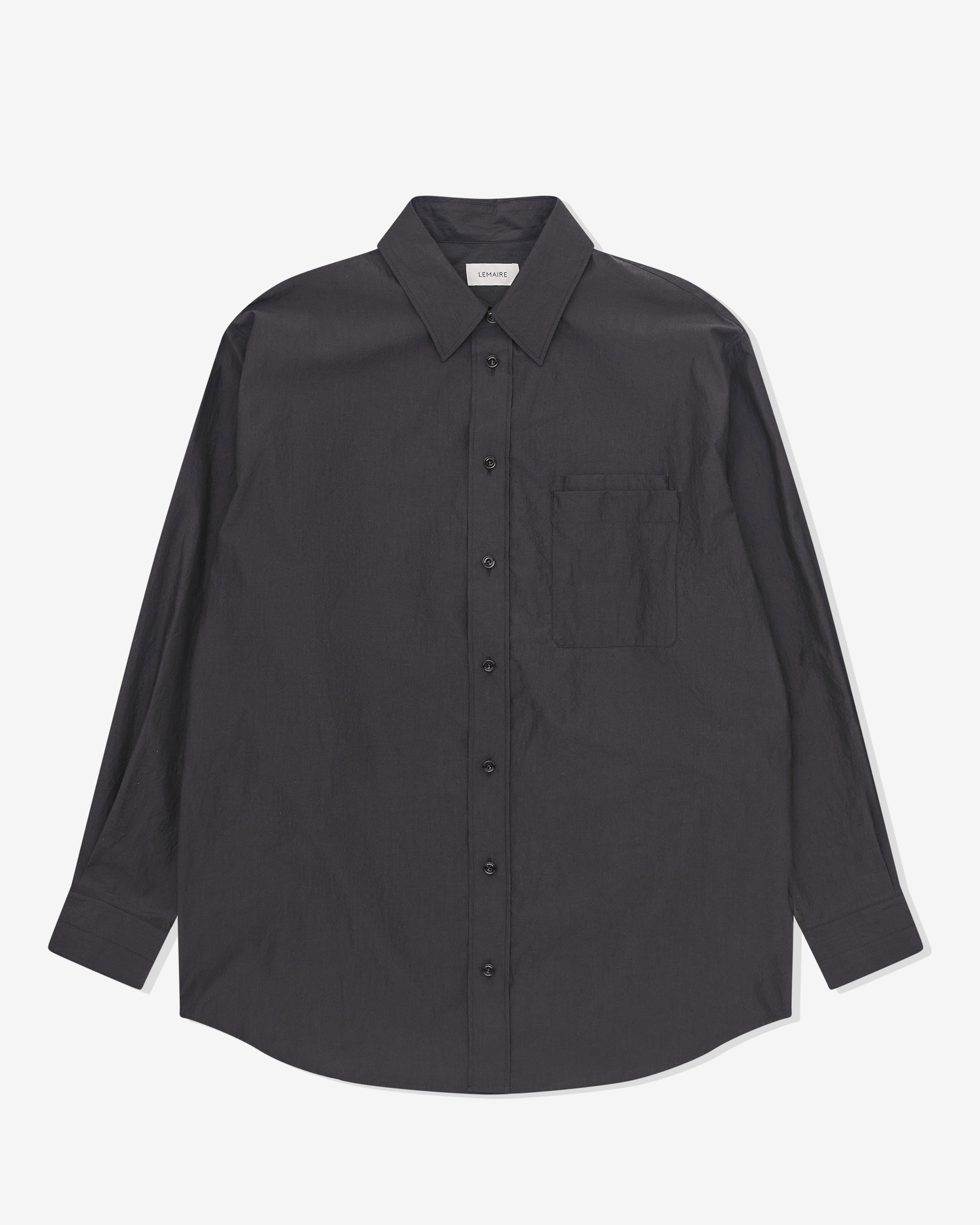 Lemaire - Men’s Double Pocket Shirt - (Black) by LEMAIRE