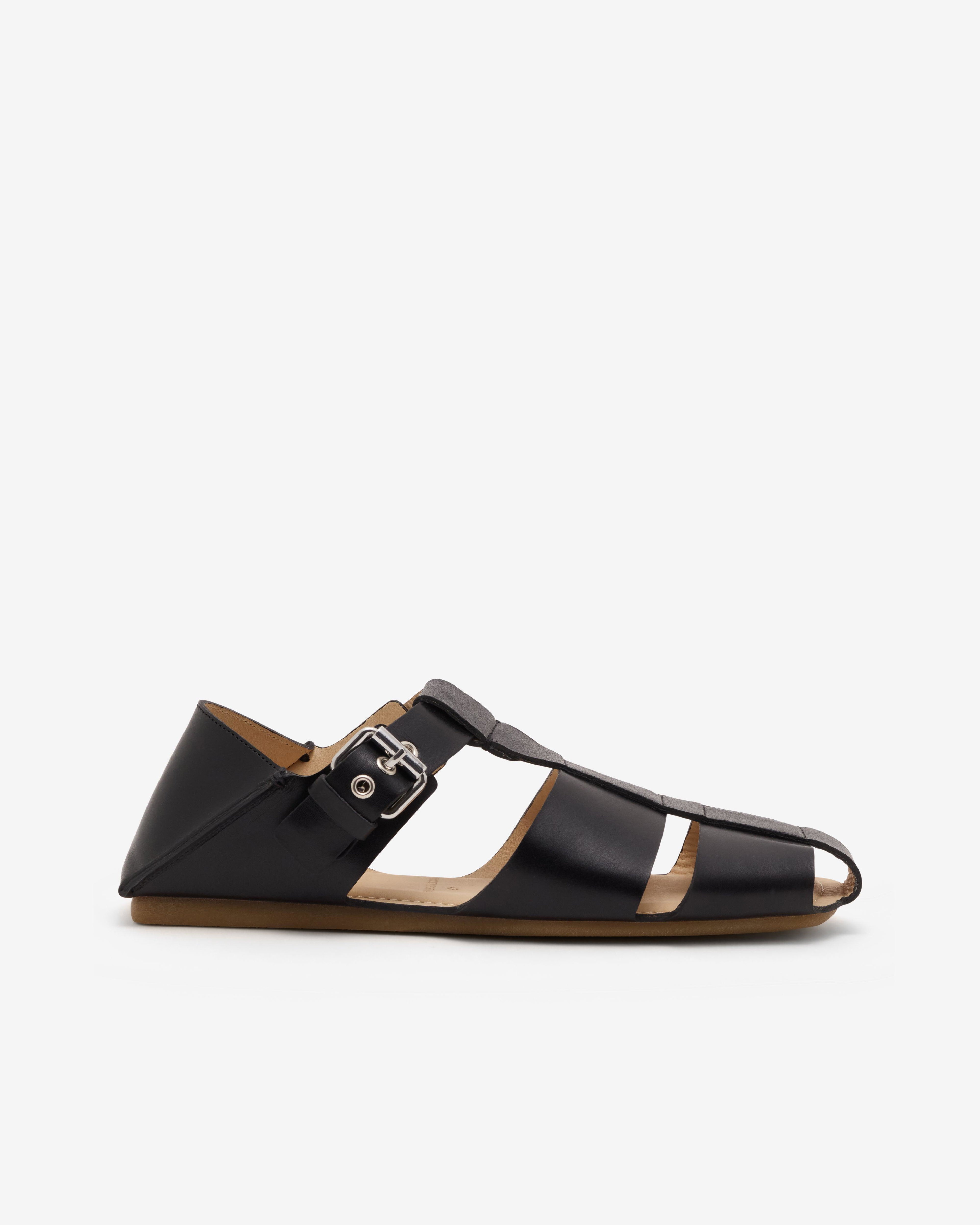 Lemaire  - Men's Fisherman Slip On Sandals - (Black) by LEMAIRE